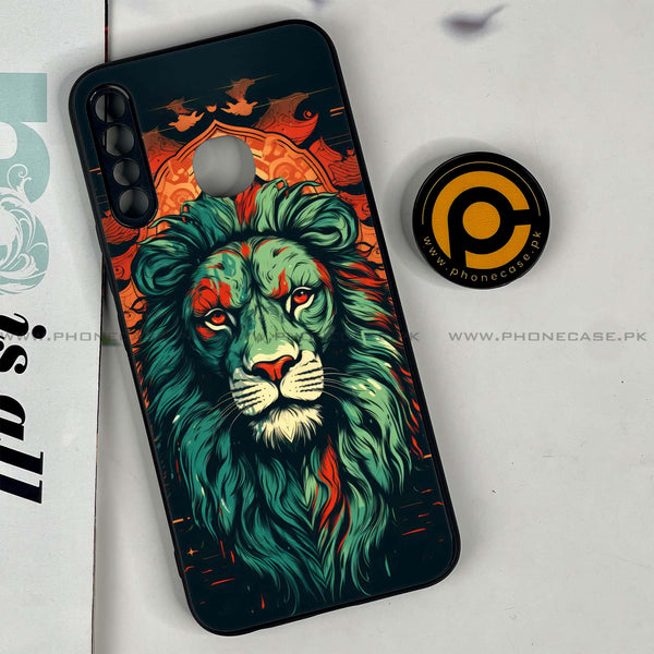 Infinix Hot 8 - Tiger 2.0 Design 2 - Premium Printed Glass soft Bumper shock Proof Case CS-16021