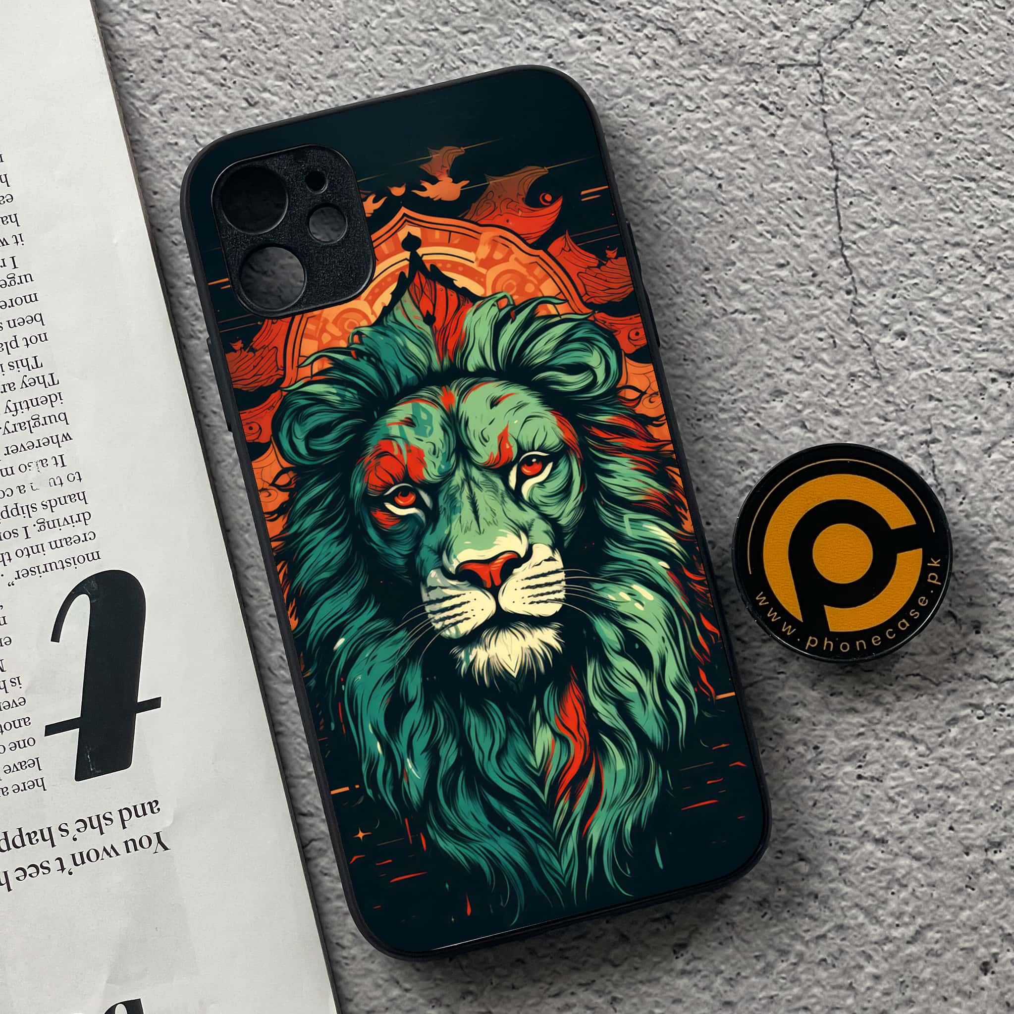 iPhone 11 Tiger Series 2.0 Premium Printed Glass soft Bumper shock Proof Case