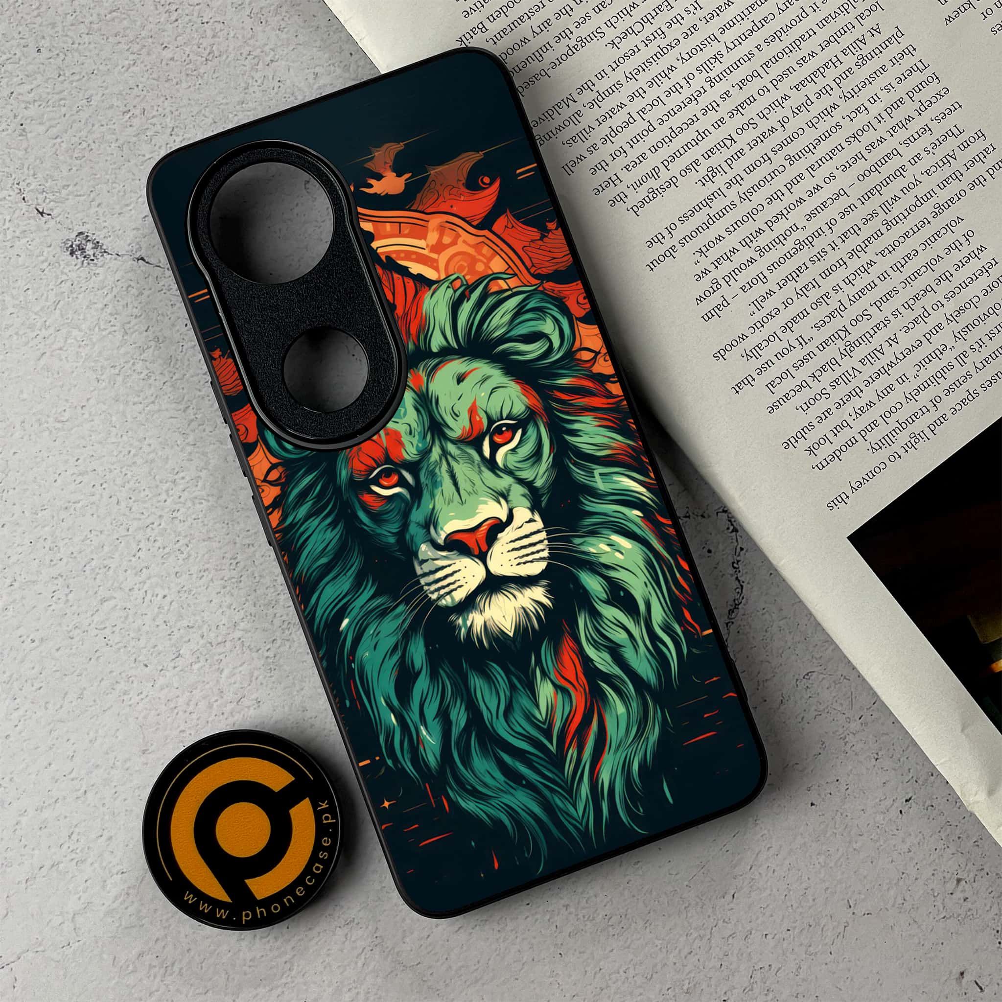 Vivo V50 -   Tiger 2.0 Series - Premium Metal Printed Soft Bumper Shockproof Case