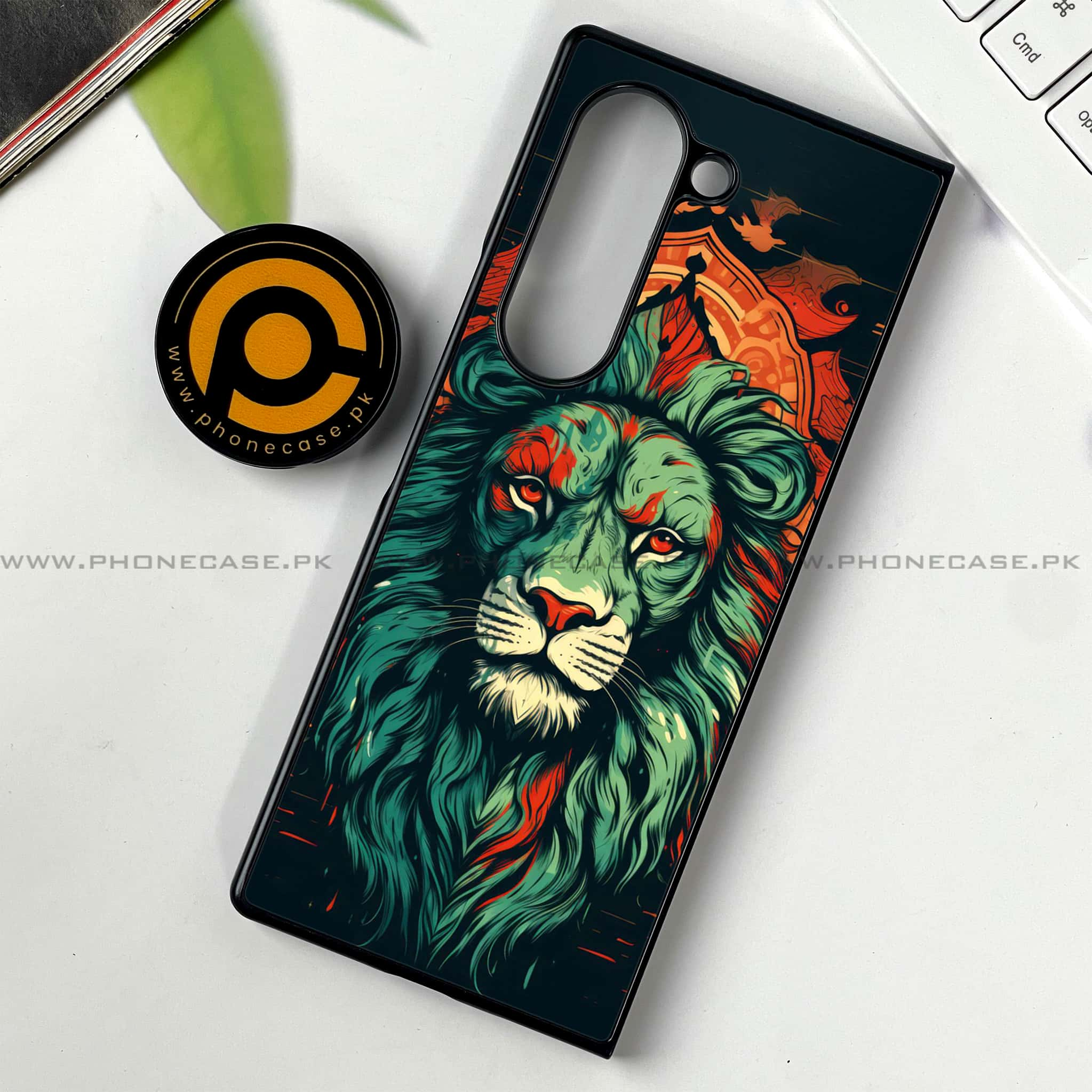 Samsung Galaxy Z Fold 6 - Tiger 2.0 Series - Premium Printed Metal soft Bumper shock Proof Case