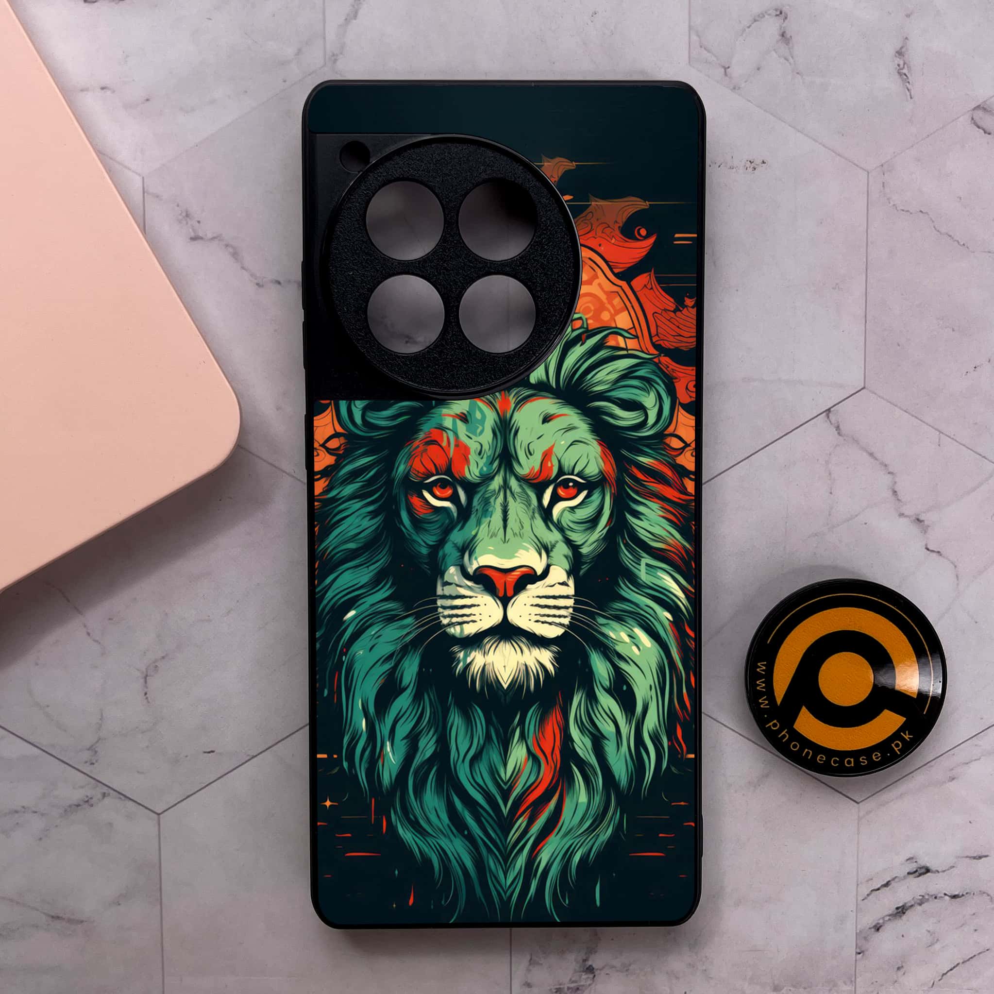 OnePlus 12R - Tiger 2.0 Series - Premium Metal Printed soft Bumper shock Proof Case