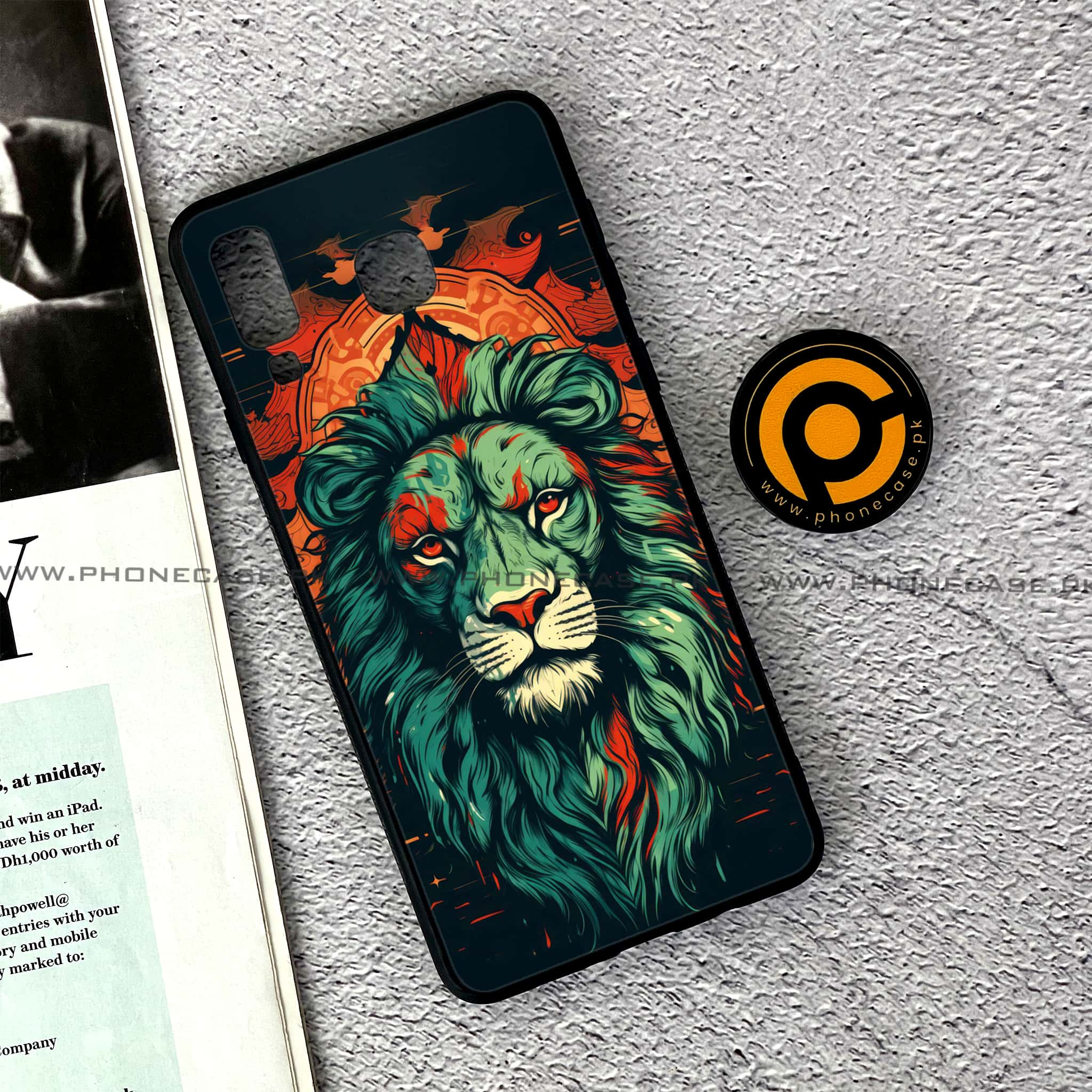 Samsung Galaxy A8 Star(A9 Star) - Tiger 2.0 Series - Premium Printed Glass soft Bumper shock Proof Case