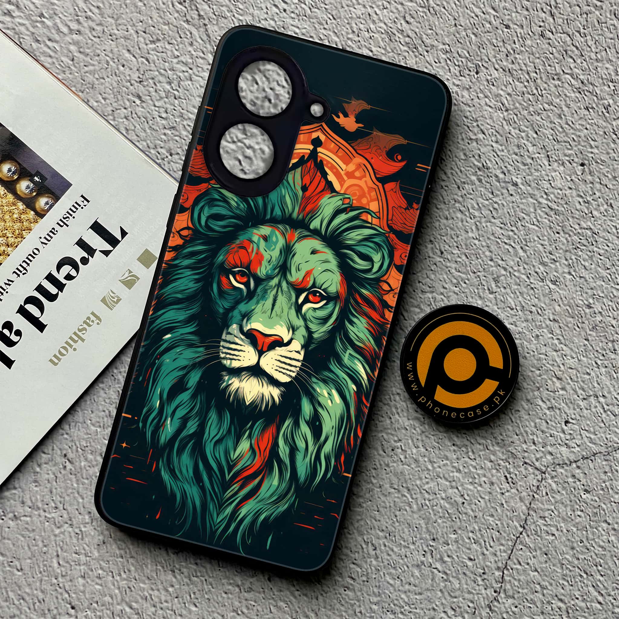 Xiaomi Redmi A5 - Tiger 2.0 Series - Premium Metal Printed soft Bumper shock Proof Case