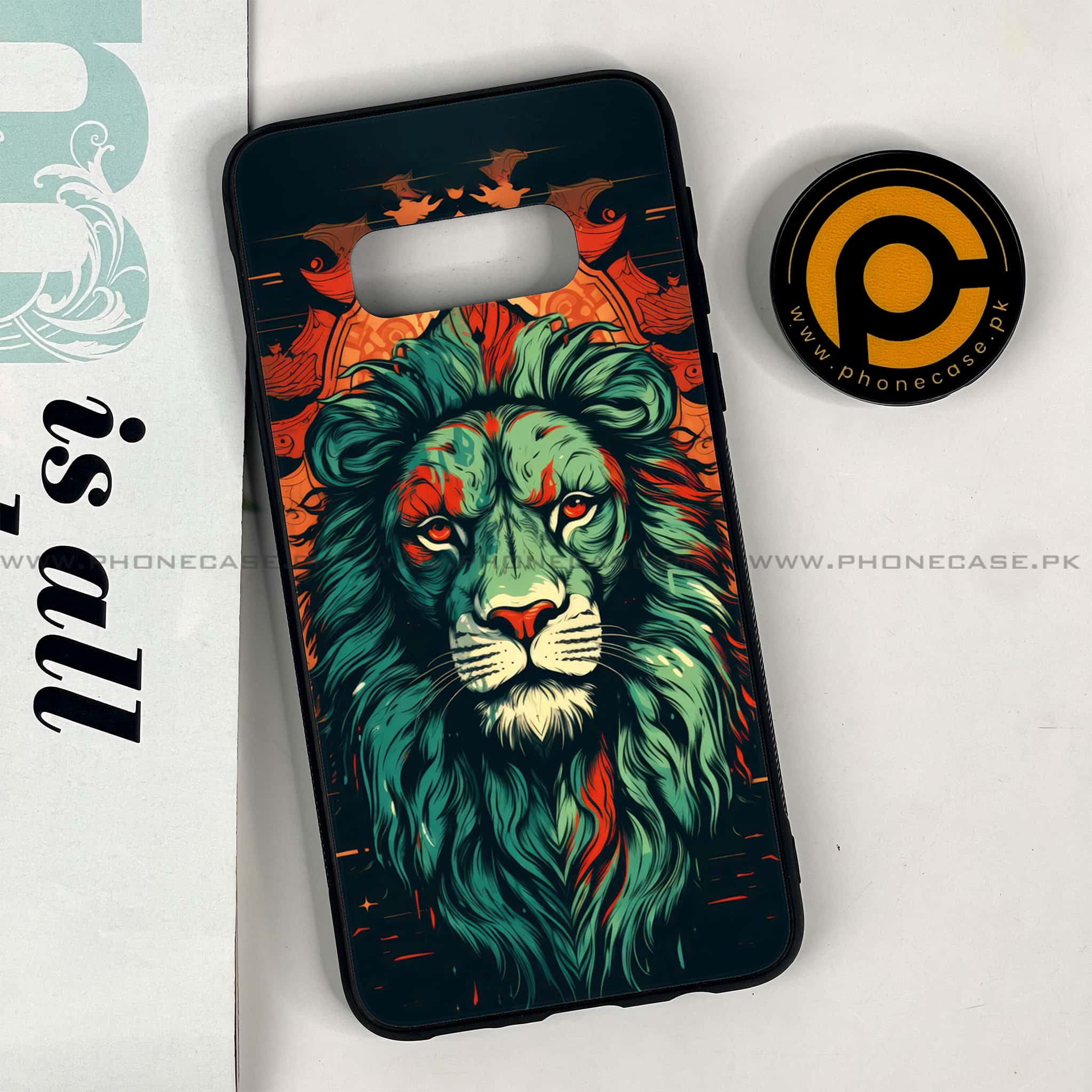 Galaxy S10e - Tiger 2.0 Series - Premium Printed Glass soft Bumper shock Proof Case