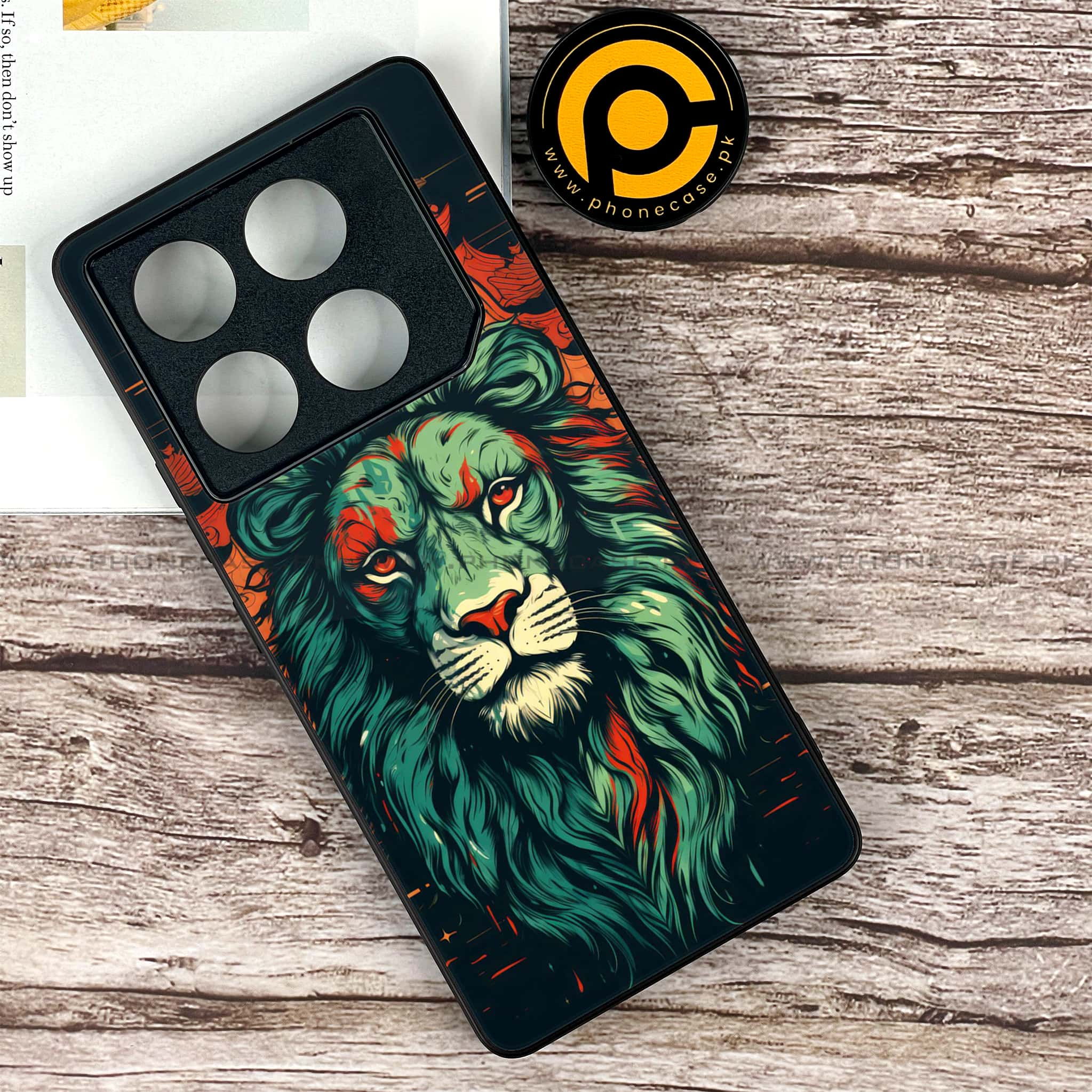 Infinix GT 20 Pro - Tiger 2.0 Series - Premium Printed Glass soft Bumper shock Proof Case