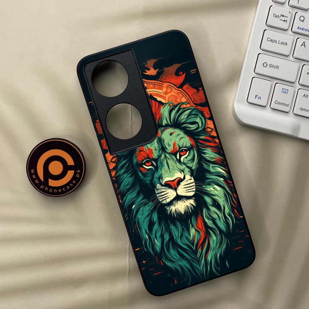 Honor X7b - Tiger 2.0 Series - Premium Metal  Printed soft Bumper shock Proof Case