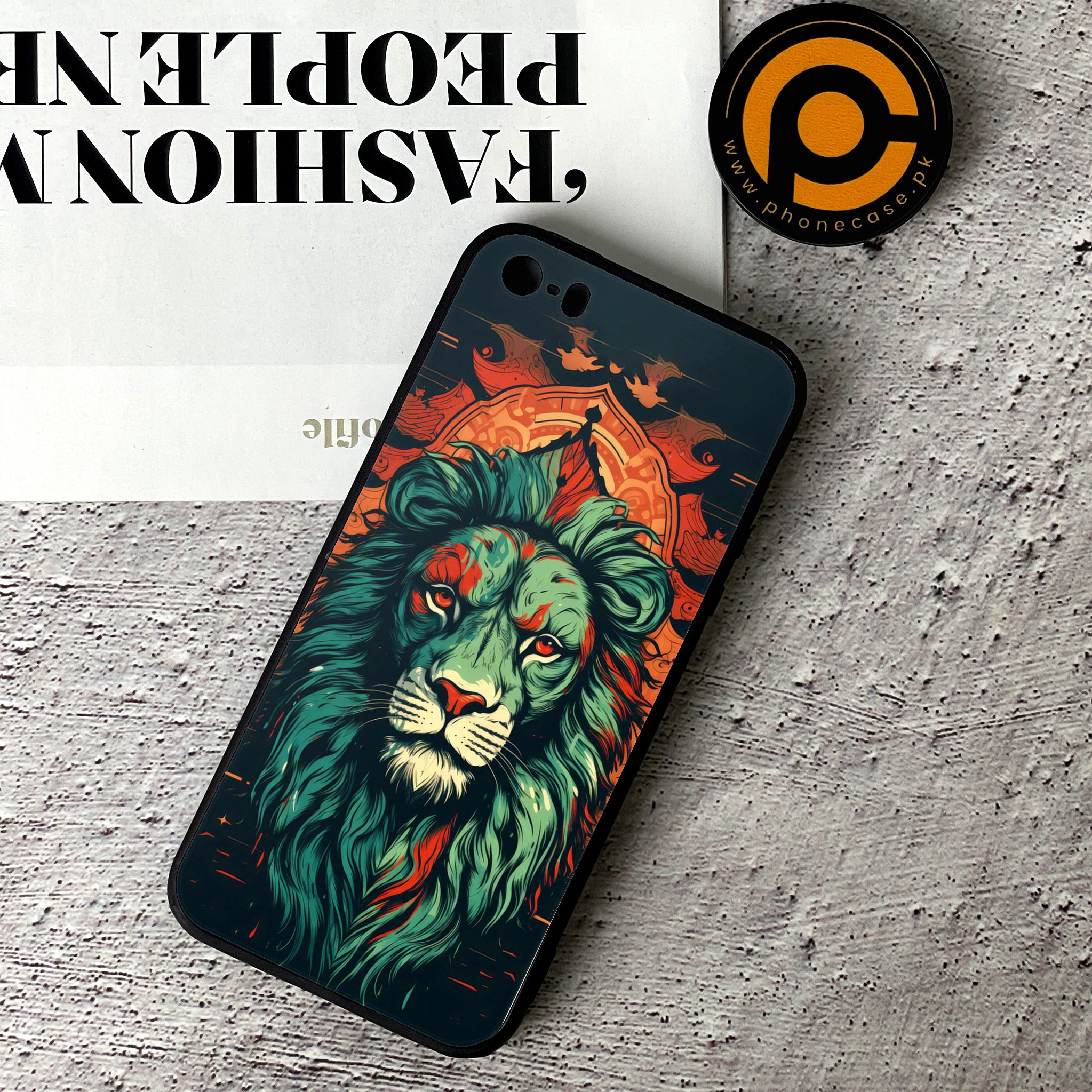 iPhone 5/5c/5s - Tiger 2.0 Series - Premium Printed Glass soft Bumper shock Proof Case