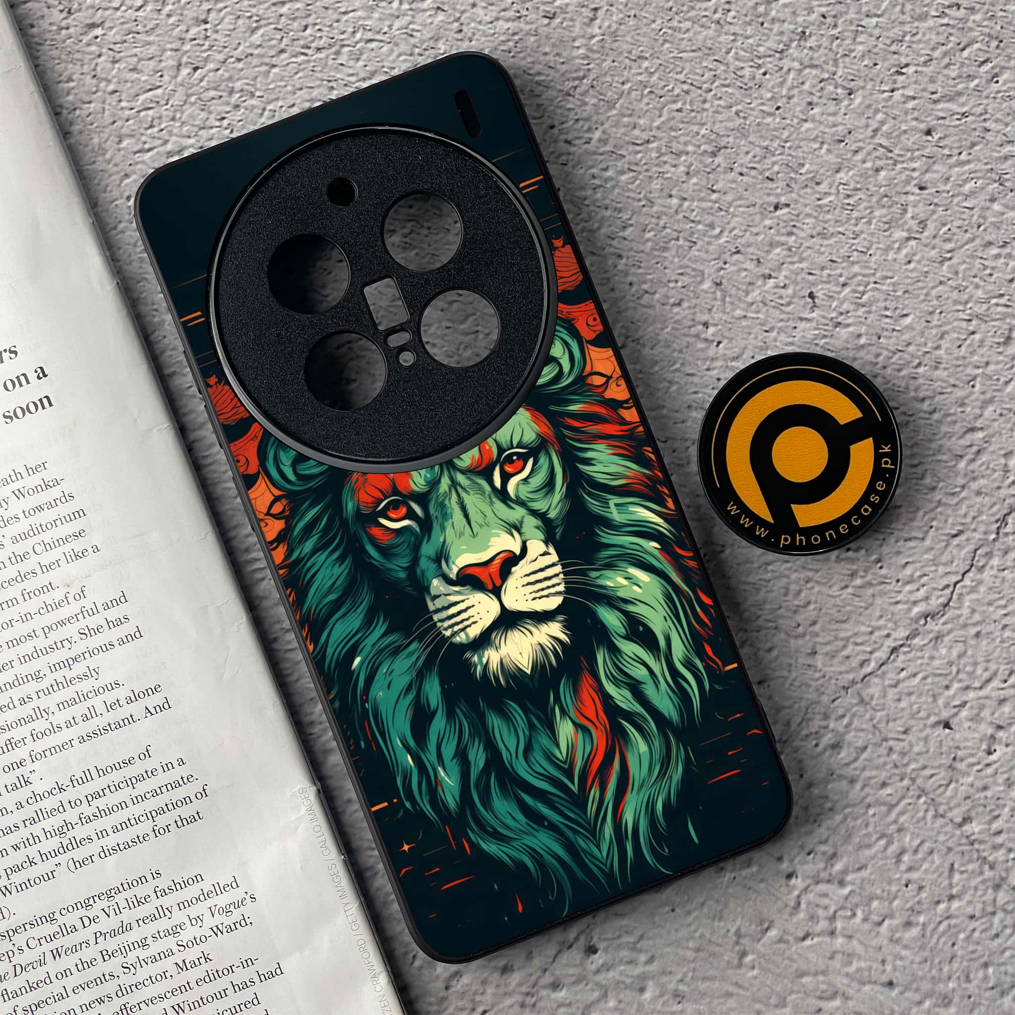 Vivo X200 Pro - Tiger 2.0 Series - Premium Metal  Printed soft Bumper shock Proof Case