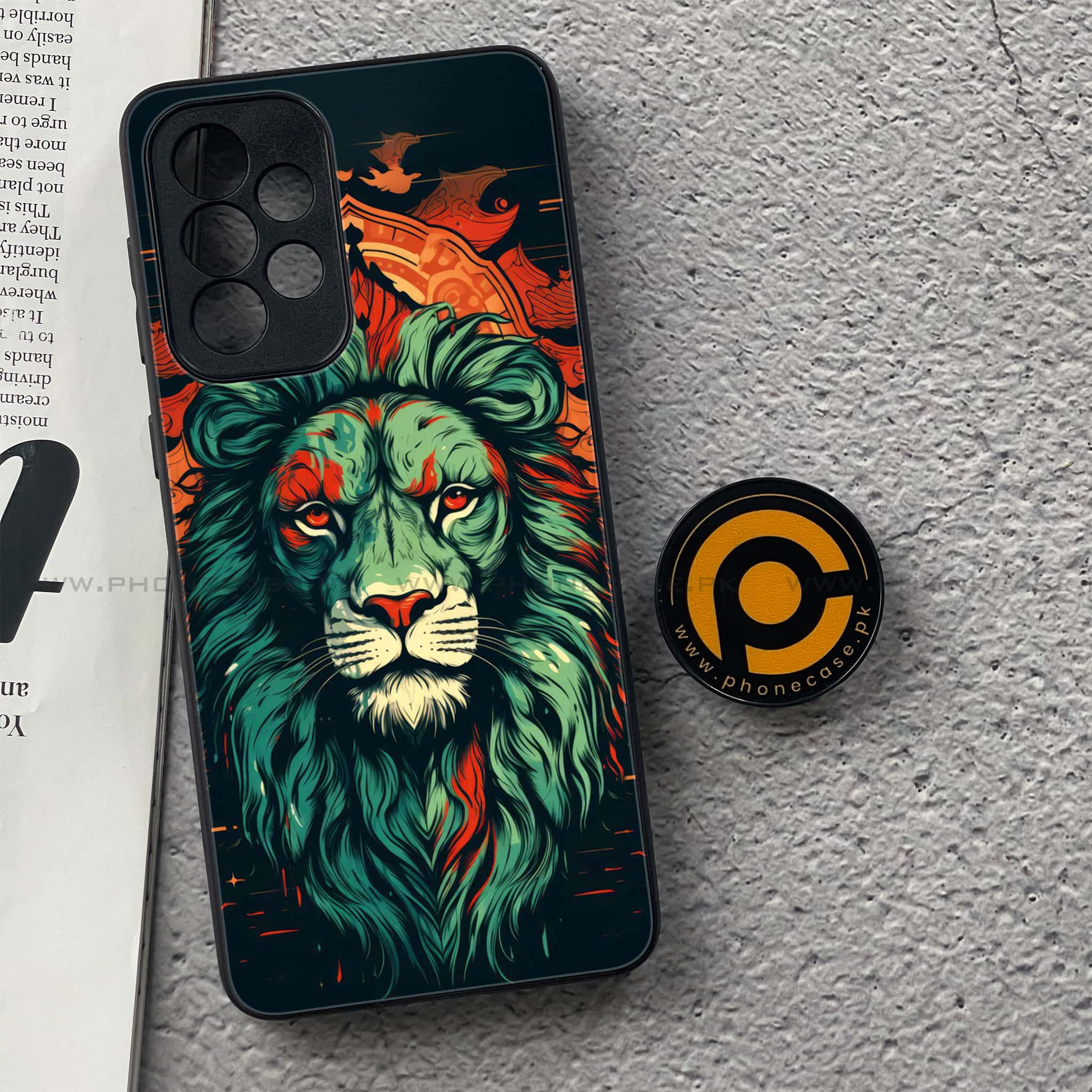 Samsung Galaxy A33- Tiger 2.0 Series - Premium Printed Glass soft Bumper shock Proof Case