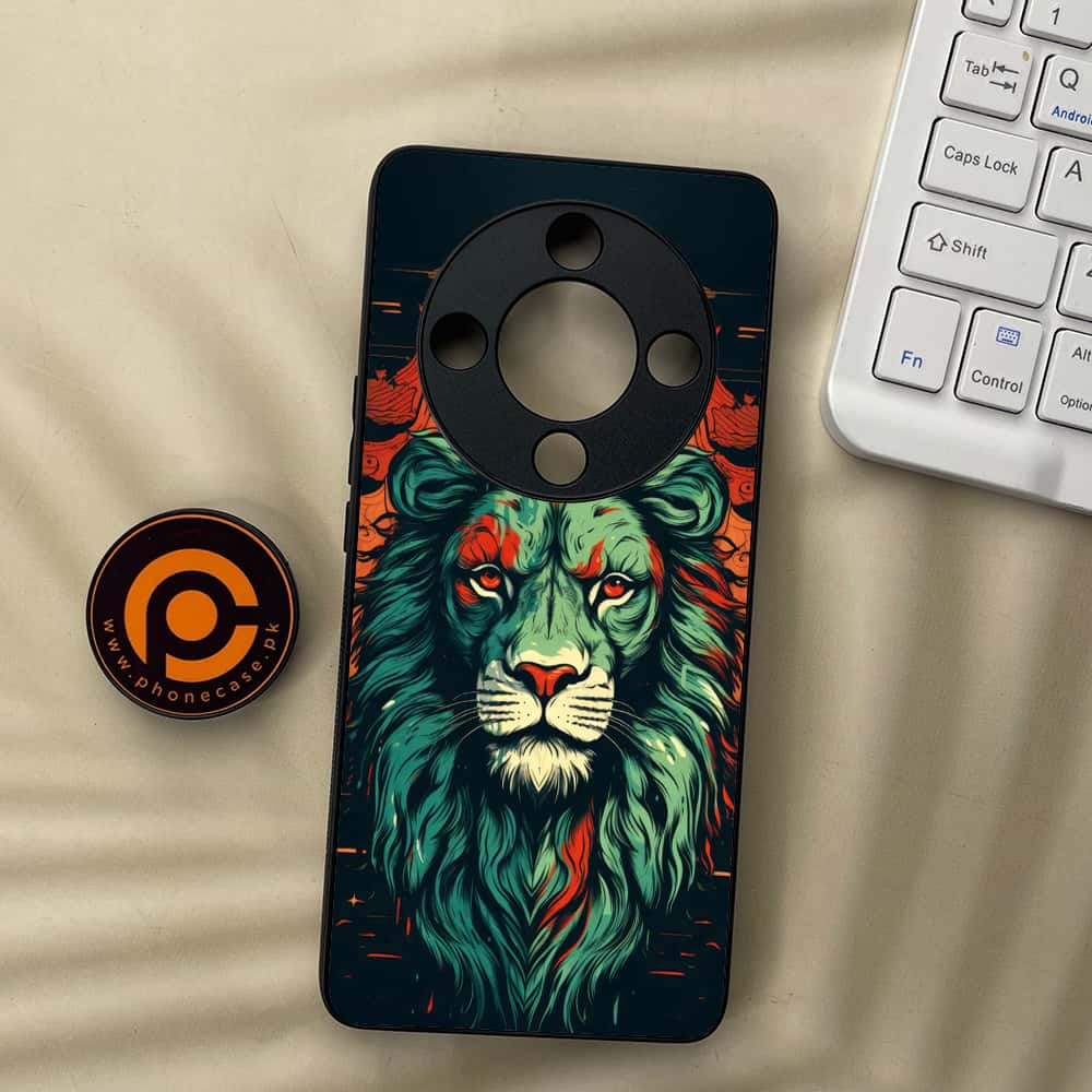 HONOR X9b 5G - Tiger 2.0 Series - Premium Metal  Printed soft Bumper shock Proof Case