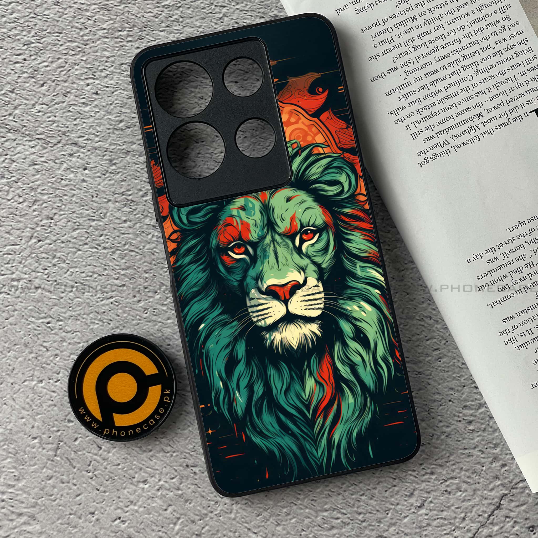 Infinix Note 30 - Tiger 2.0 Series - Premium Printed Glass soft Bumper shock Proof Case