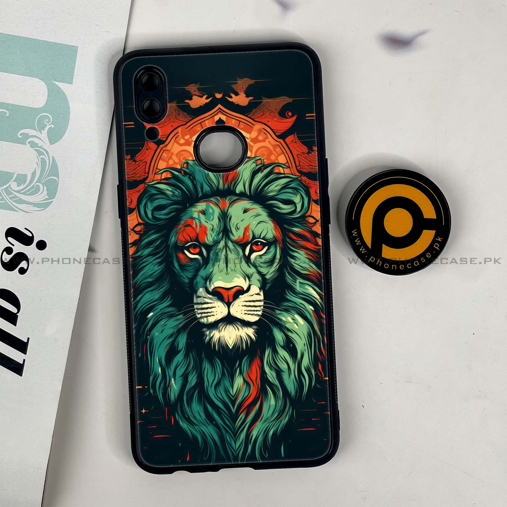 Galaxy A10s - Tiger 2.0 Series - Premium Printed Glass soft Bumper shock Proof Case