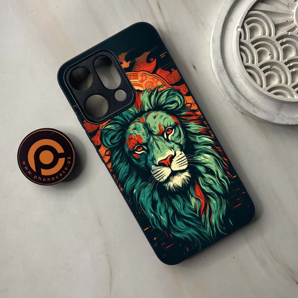 Oppo Reno 14 5G - Tiger 2.0 Series - Premium Metal Printed soft Bumper shock Proof Case