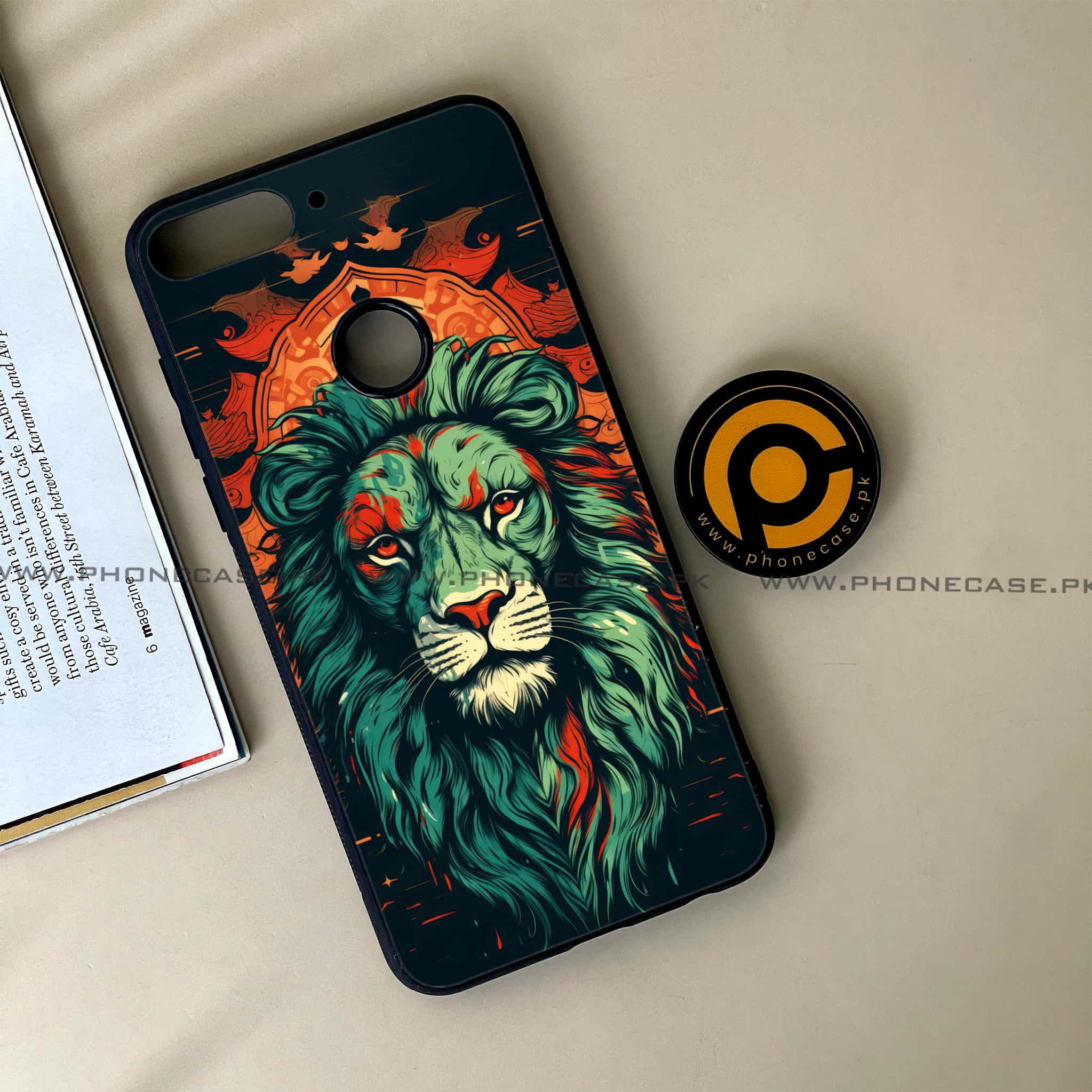 Huawei Y7 Prime (2018) - Tiger 2.0 Series - Premium Printed Glass soft Bumper shock Proof Case