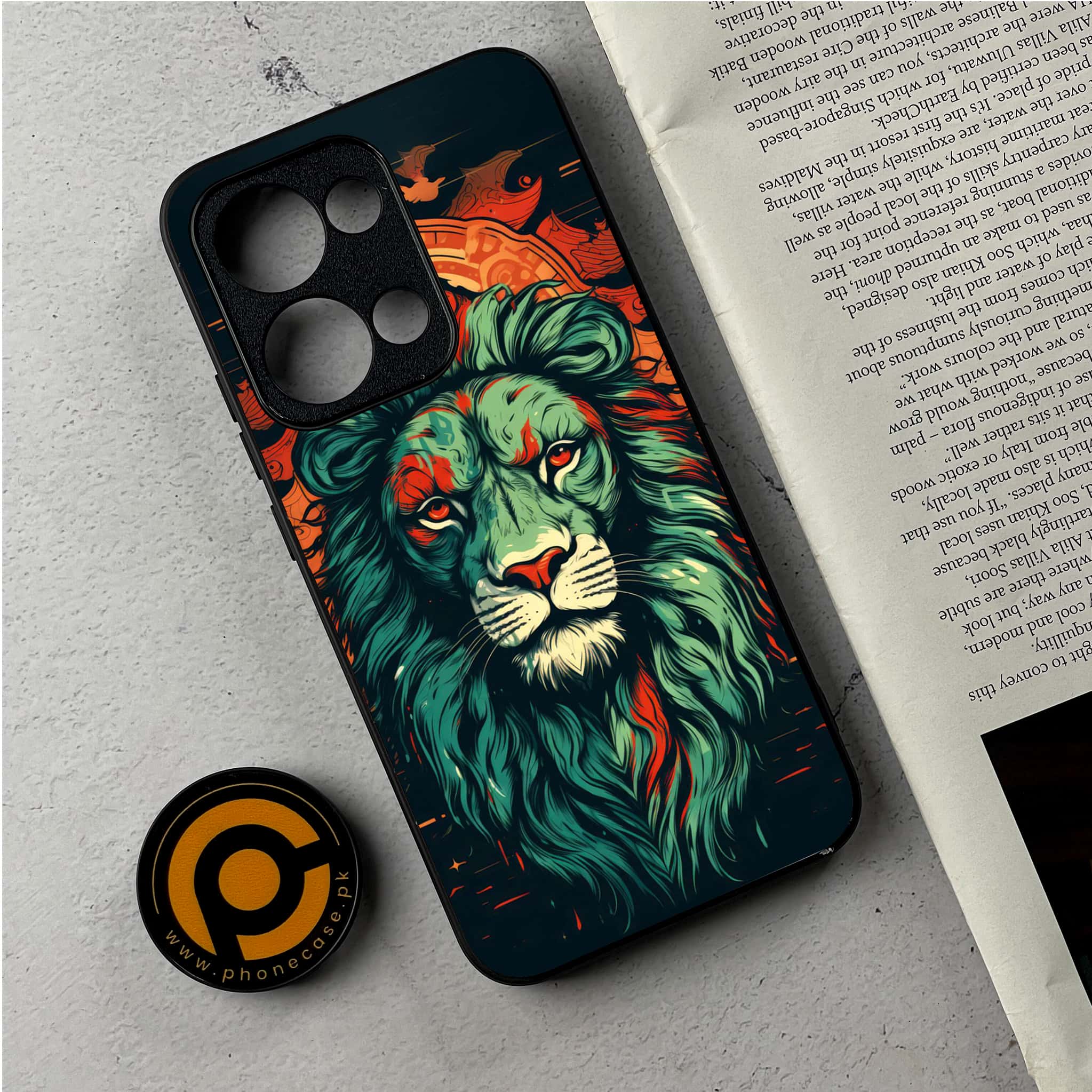 Oppo Reno 13 - Tiger 2.0 Series - Premium Metal Printed Soft Bumper Shockproof Case