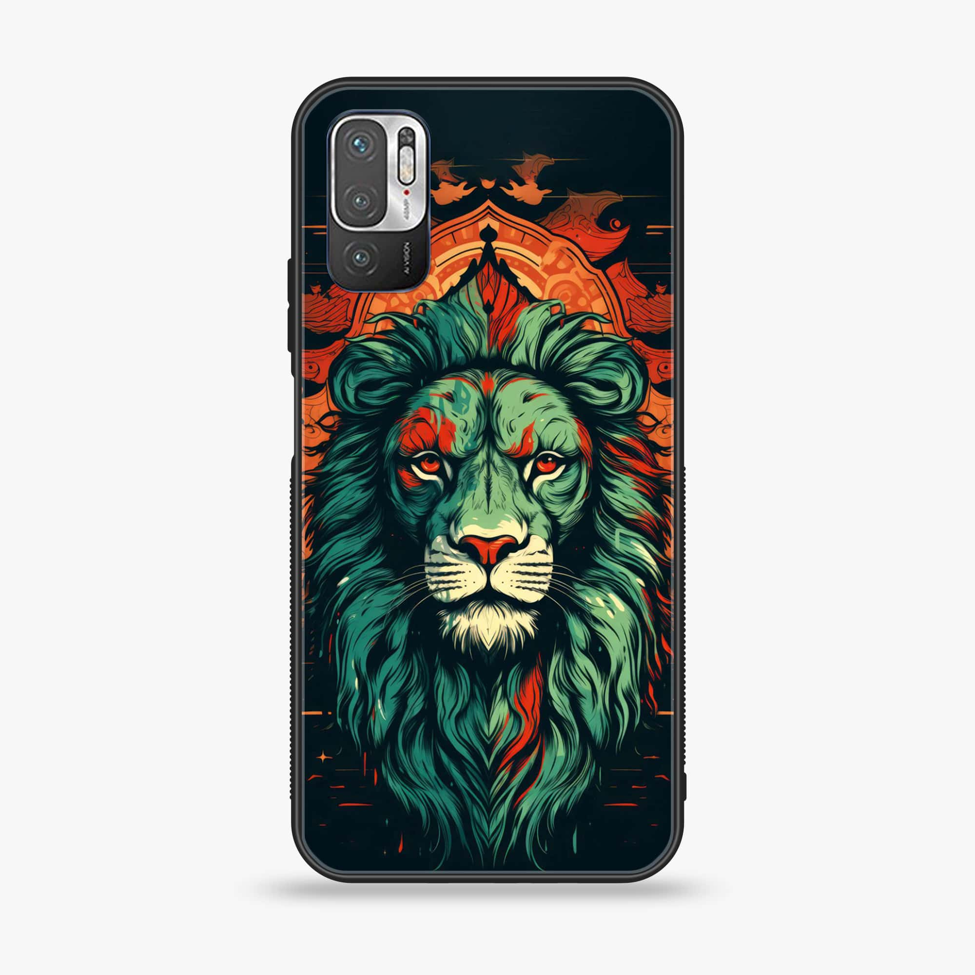 Xiaomi Redmi Note 10 5G - Tiger 2.0 Series - Premium Printed Glass soft Bumper shock Proof Case