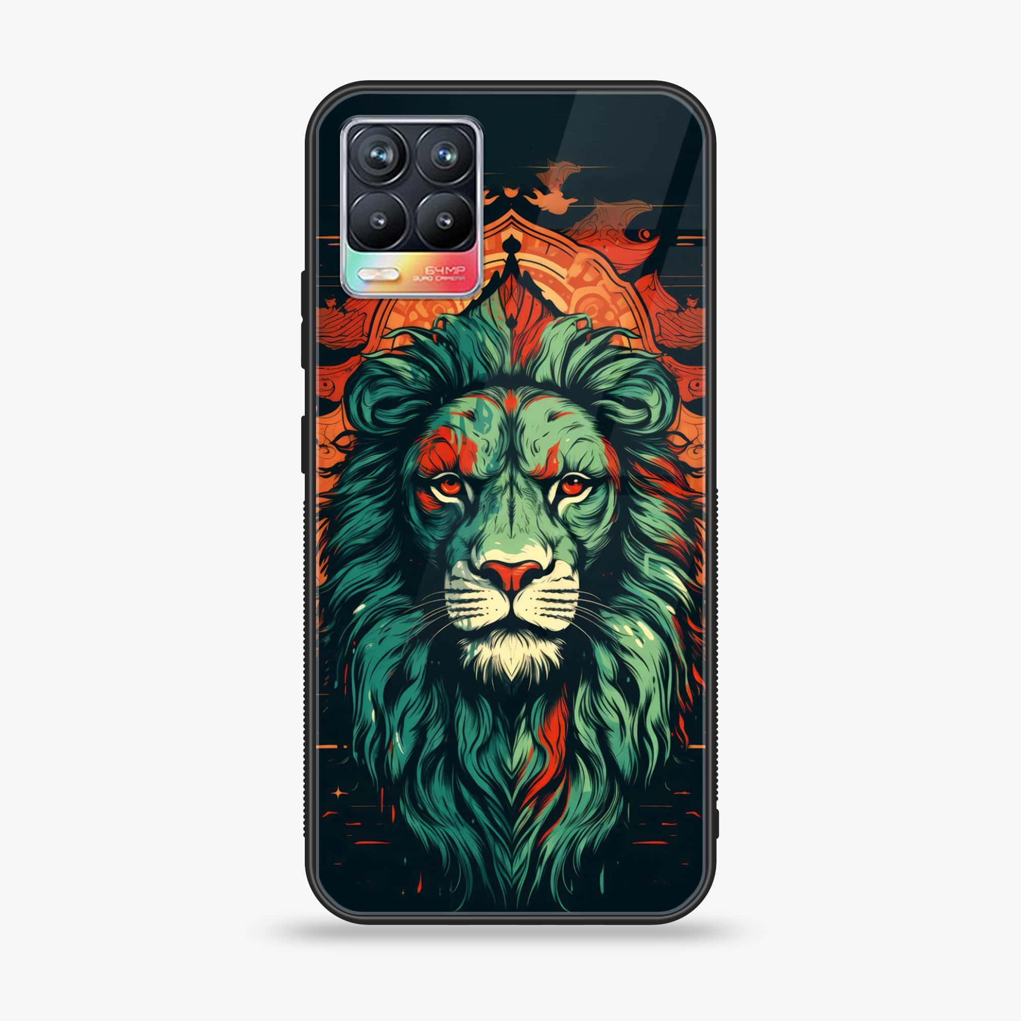 Realme 8 Pro - Tiger 2.0 Series - Premium Printed Glass soft Bumper shock Proof Case