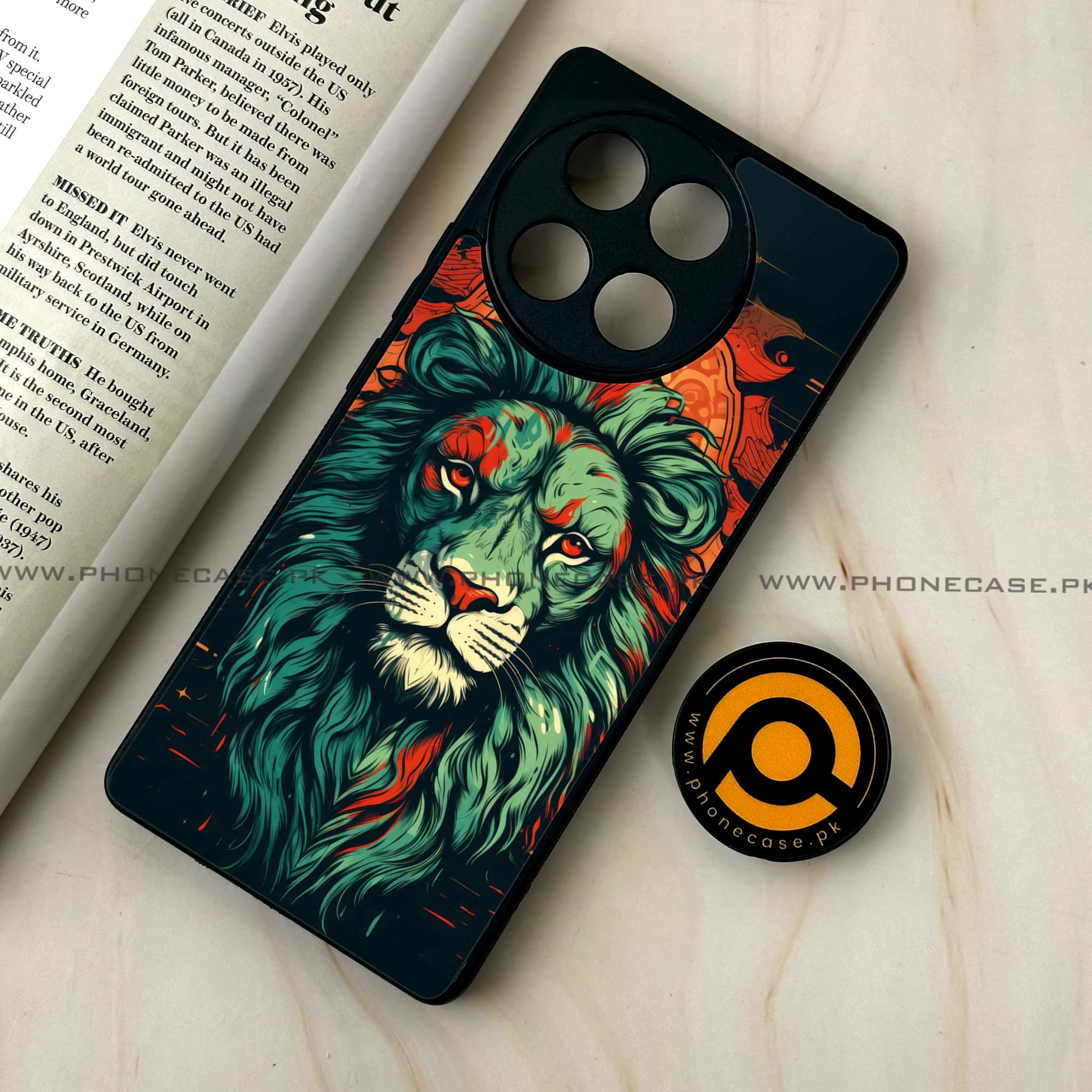 Tecno Camon 30s - Tiger 2.0 Series - Premium Metal Printed soft Bumper shock Proof Case