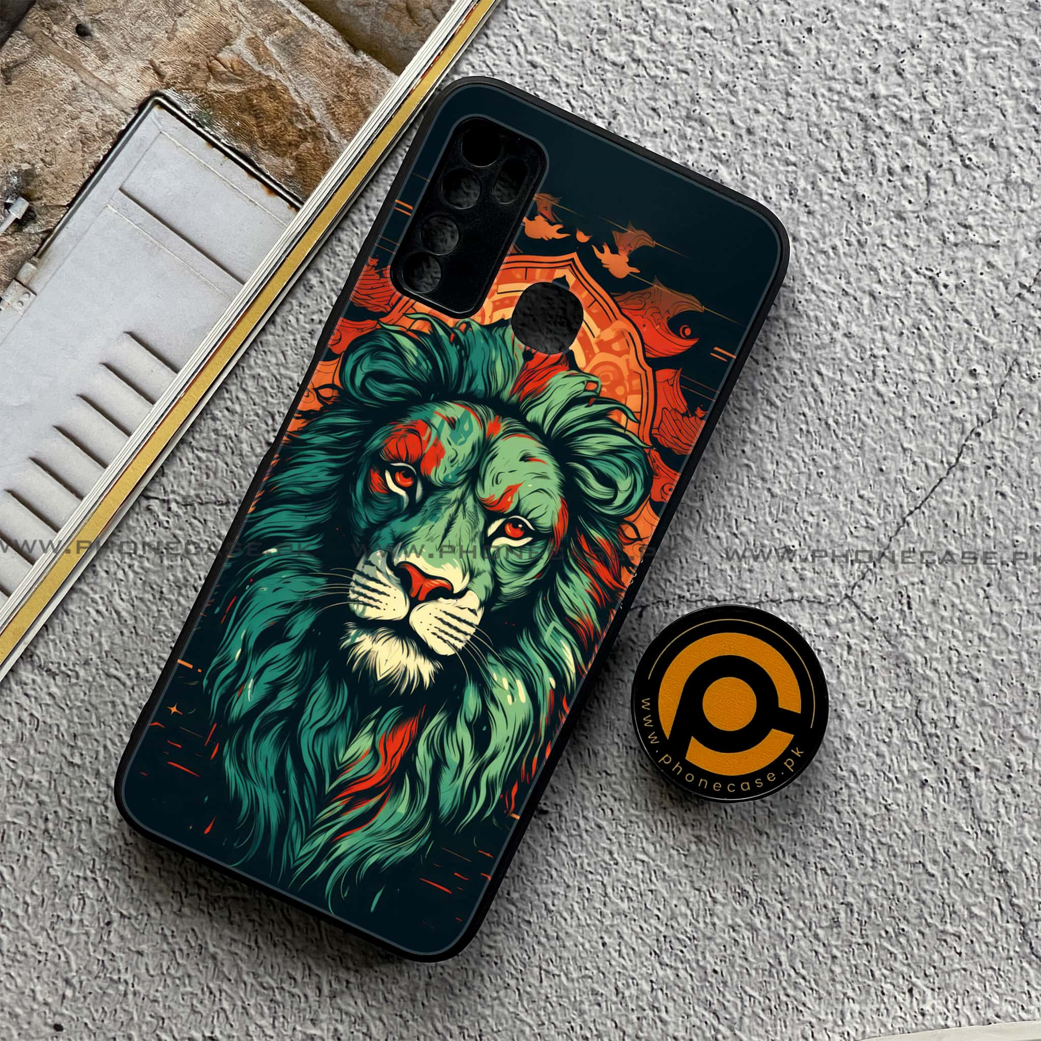 Infinix Note 7 Lite - Tiger 2.0 Series - Premium Printed Metal soft Bumper shock Proof Case