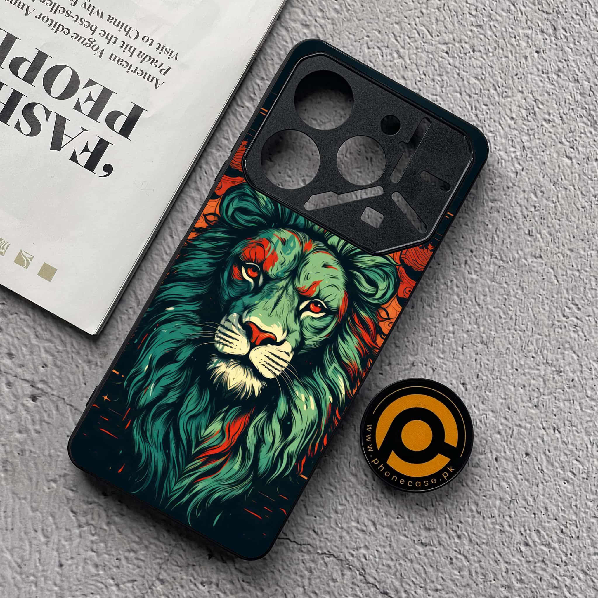 Tecno Pova 6 Neo - Tiger 2.0 Series - Premium Metal  Printed soft Bumper shock Proof Case
