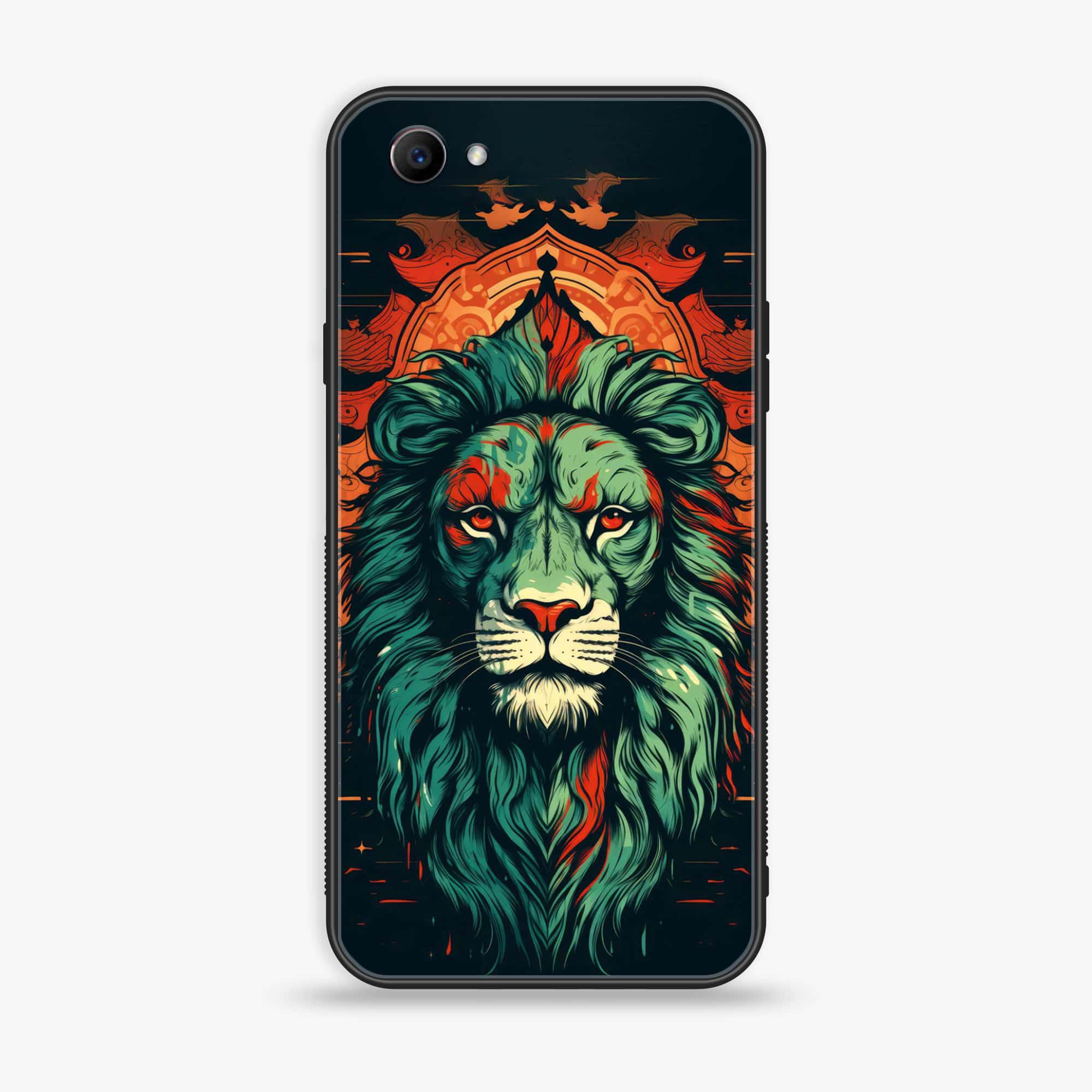 Oppo F7 Youth - Tiger 2.0 Series - Premium Printed Glass soft Bumper shock Proof Case