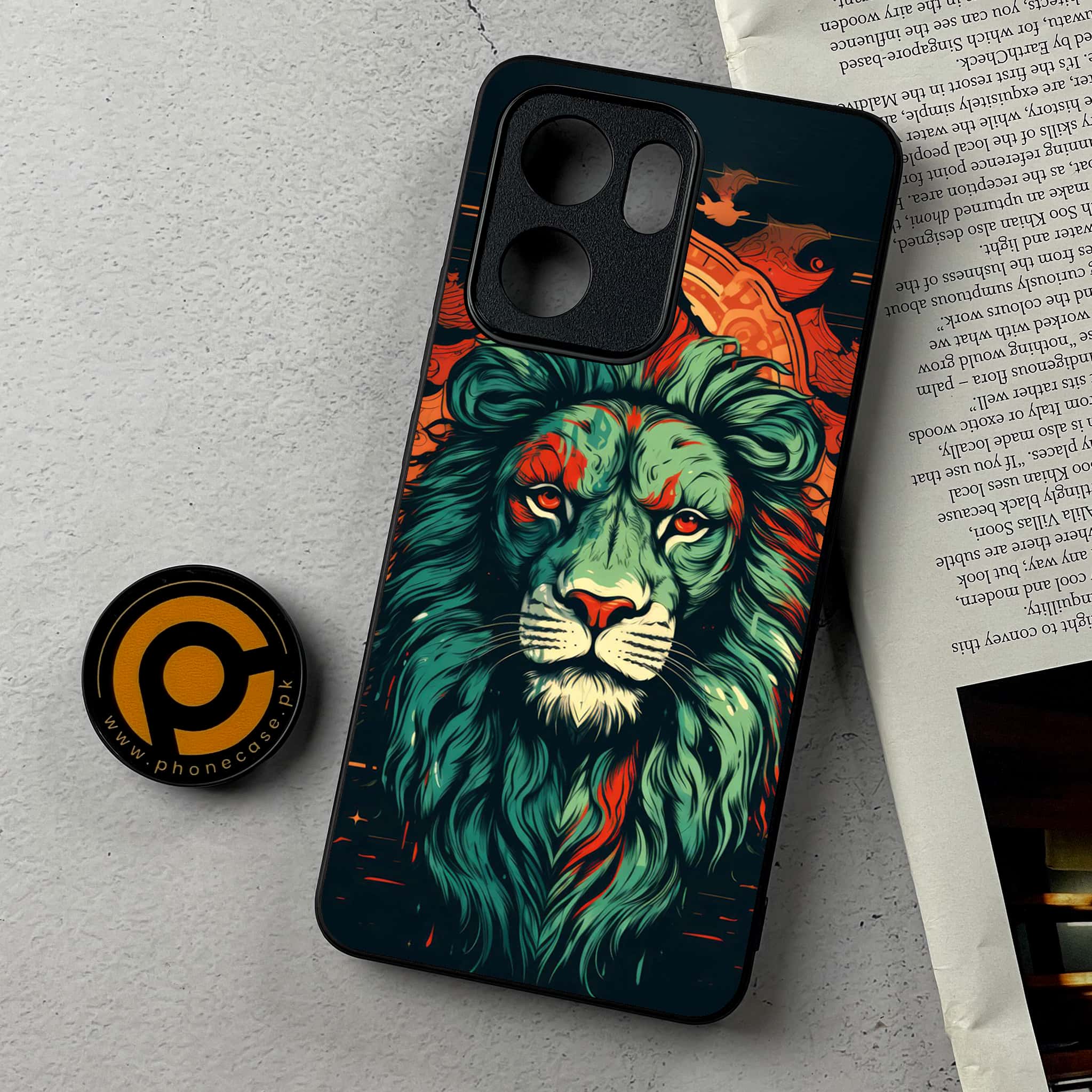 Oppo Reno 13F - Tiger 2.0 Series - Premium Metal Printed Soft Bumper Shockproof Case