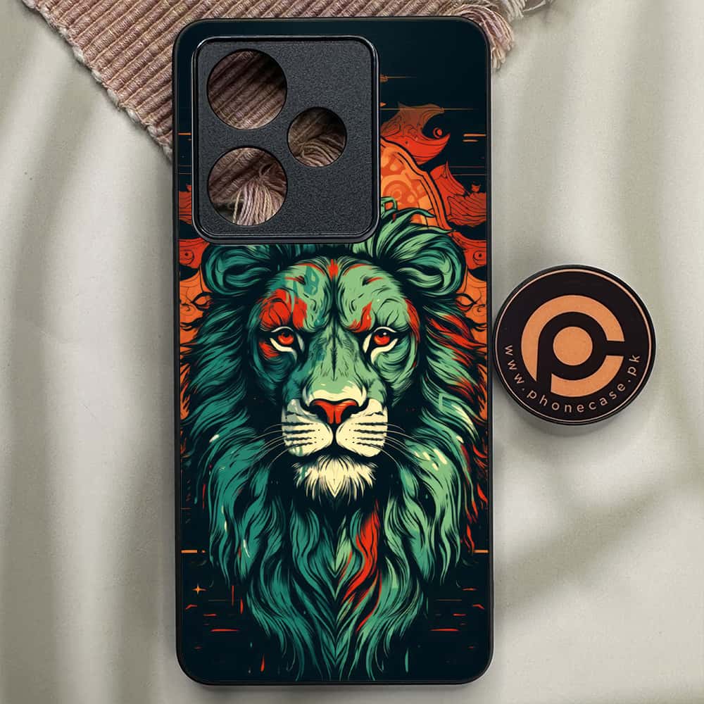 Realme GT 7 - Tiger 2.0 Series - Premium Metal Printed soft Bumper shock Proof Case