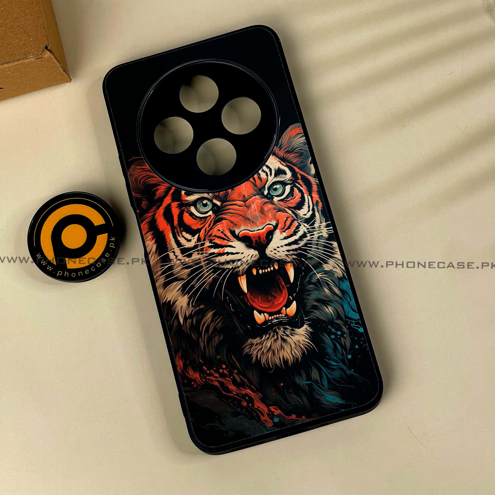 Xiaomi Poco C75 4G - Tiger 2.0 Series - Premium Printed Glass soft Bumper shock Proof Case