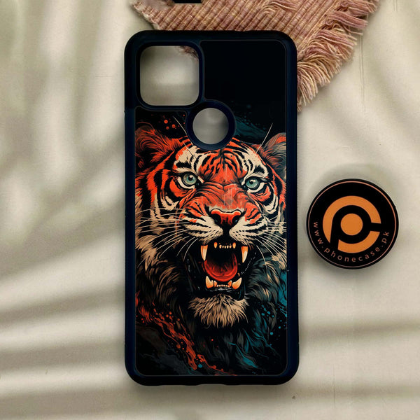 Google Pixel 4a 5G - Tiger 2.0 Design 3 - Premium Metal Printed Soft Bumper Shock Proof Case