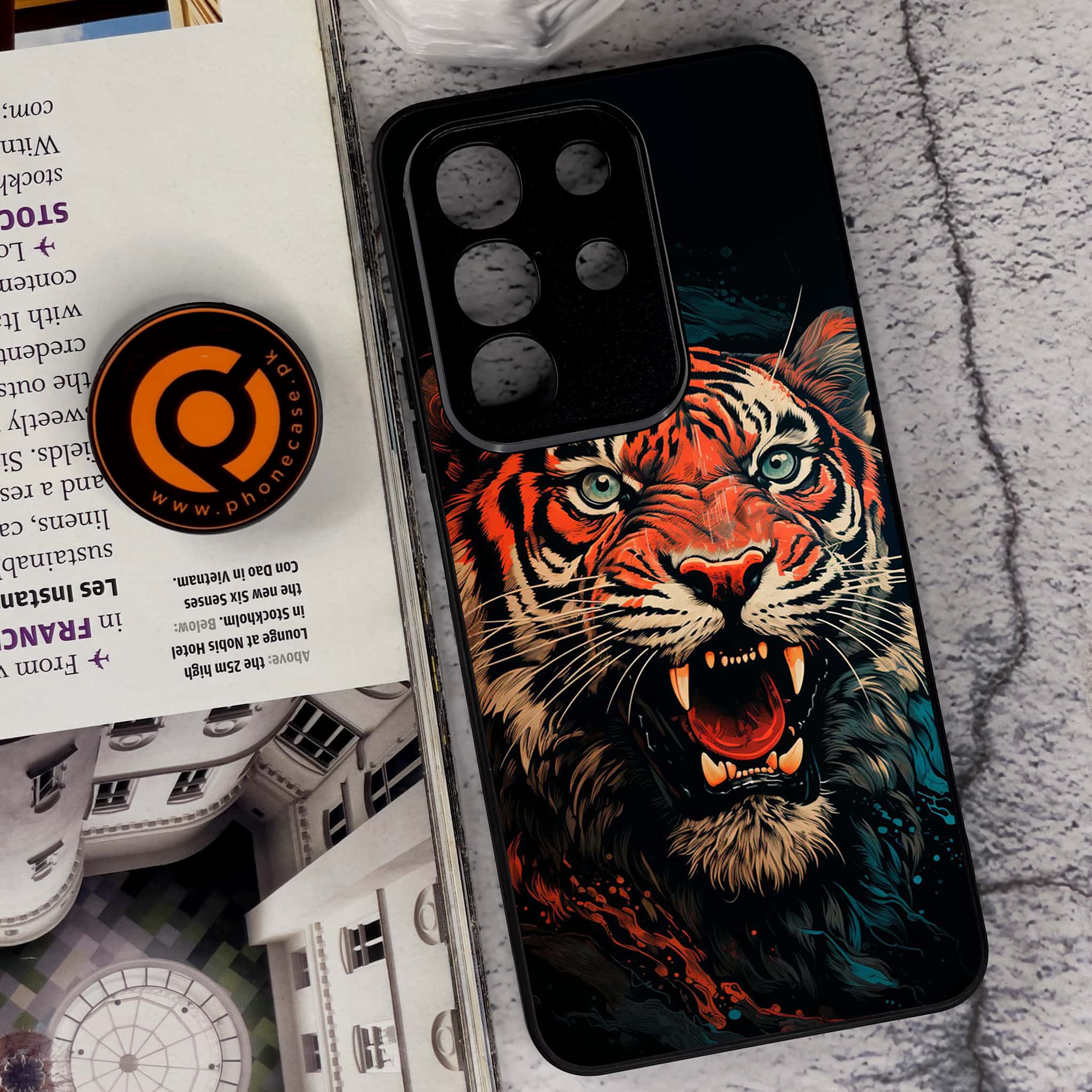 Vivo Y29 4G - Tiger 2.0 Series - Premium Metal Printed soft Bumper Shock Proof Case