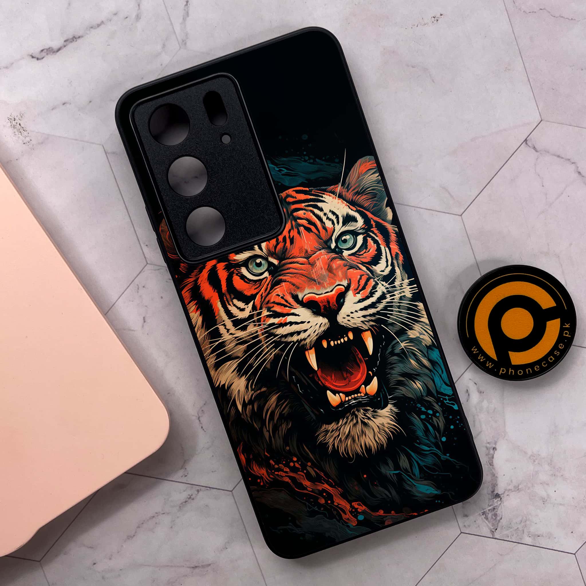 Realme C75x 4G - Tiger 2.0 Series - Premium Metal Printed soft Bumper shock Proof Case