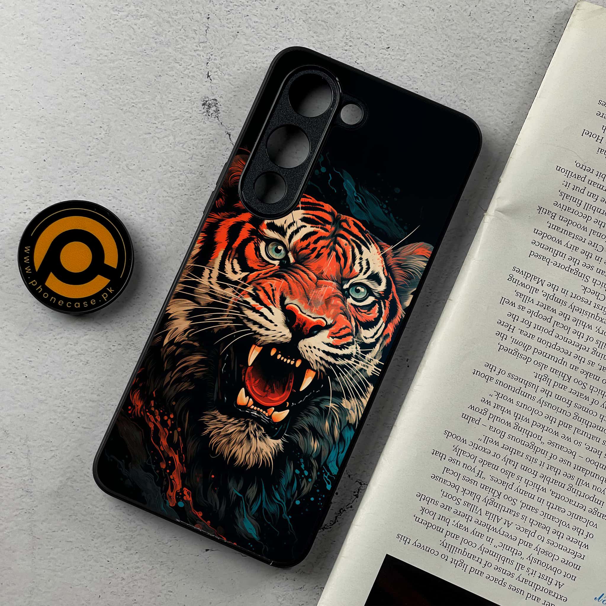 Vivo Y04 - Tiger 2.0 Series - Premium Metal Printed Soft Bumper Shockproof Case