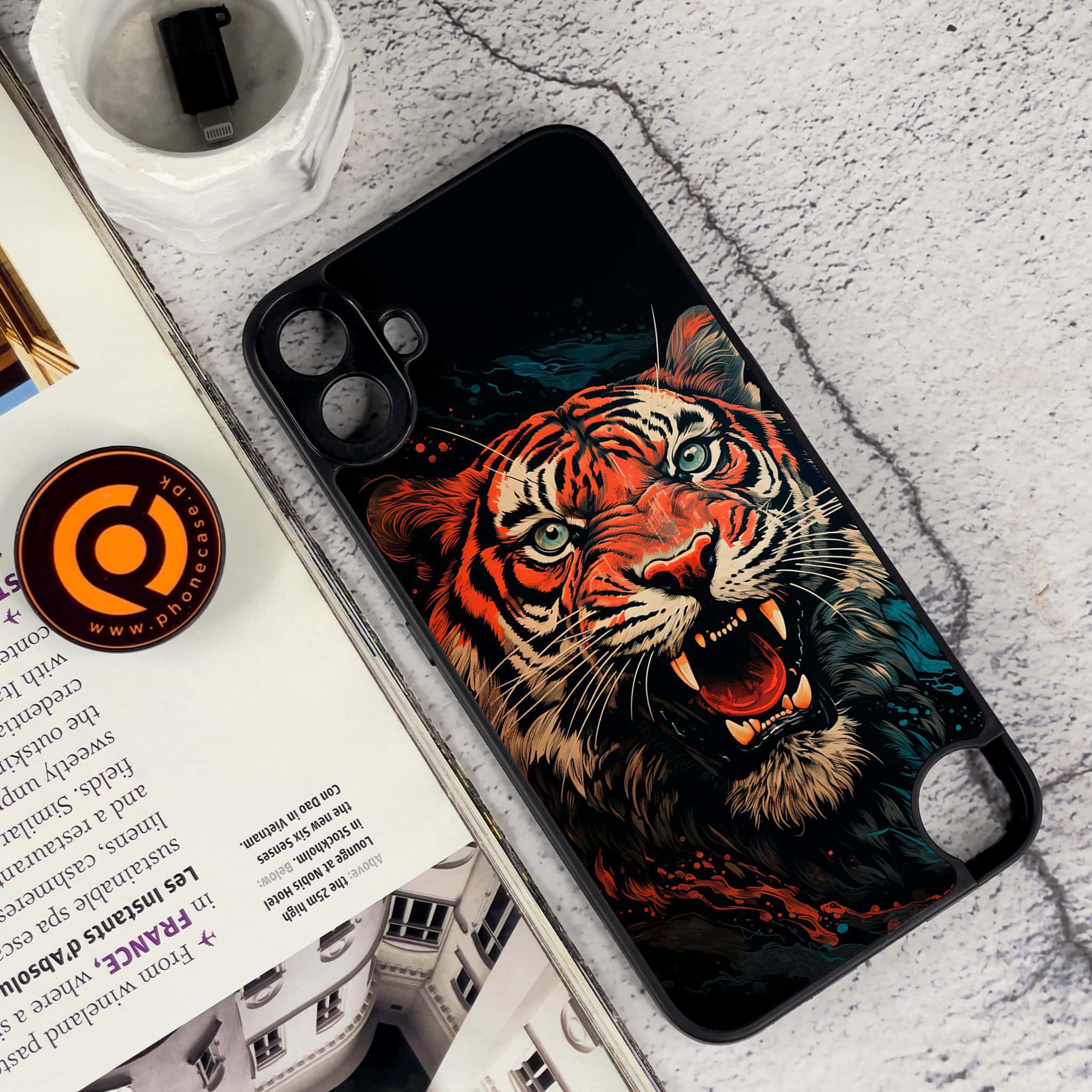 Nothing CMF Phone 1 - Tiger 2.0 Series - Premium Metal Printed soft Bumper Shock Proof Case