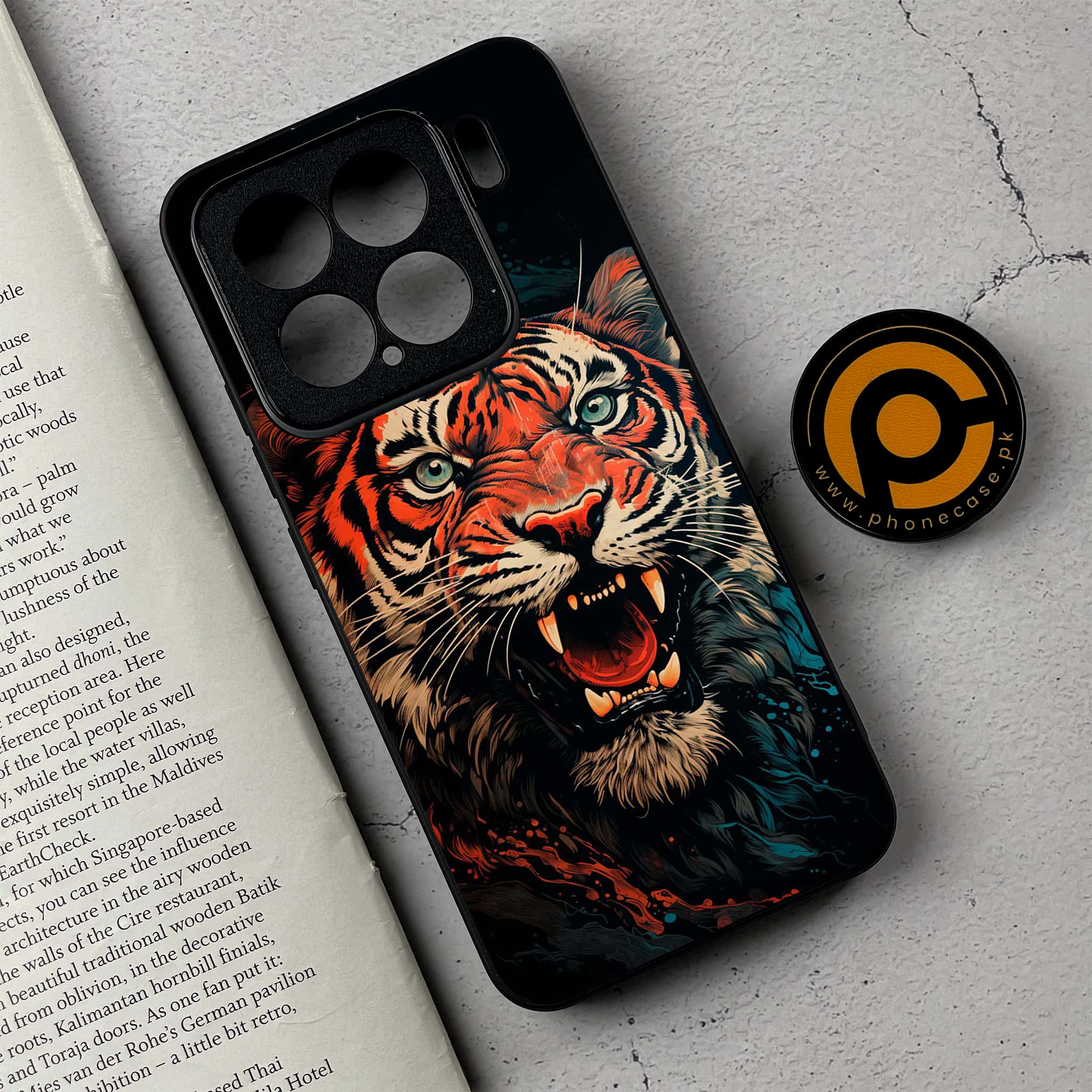 Xiaomi 15 - Tiger 2.0 Series - Premium Metal Printed soft Bumper shock Proof Case