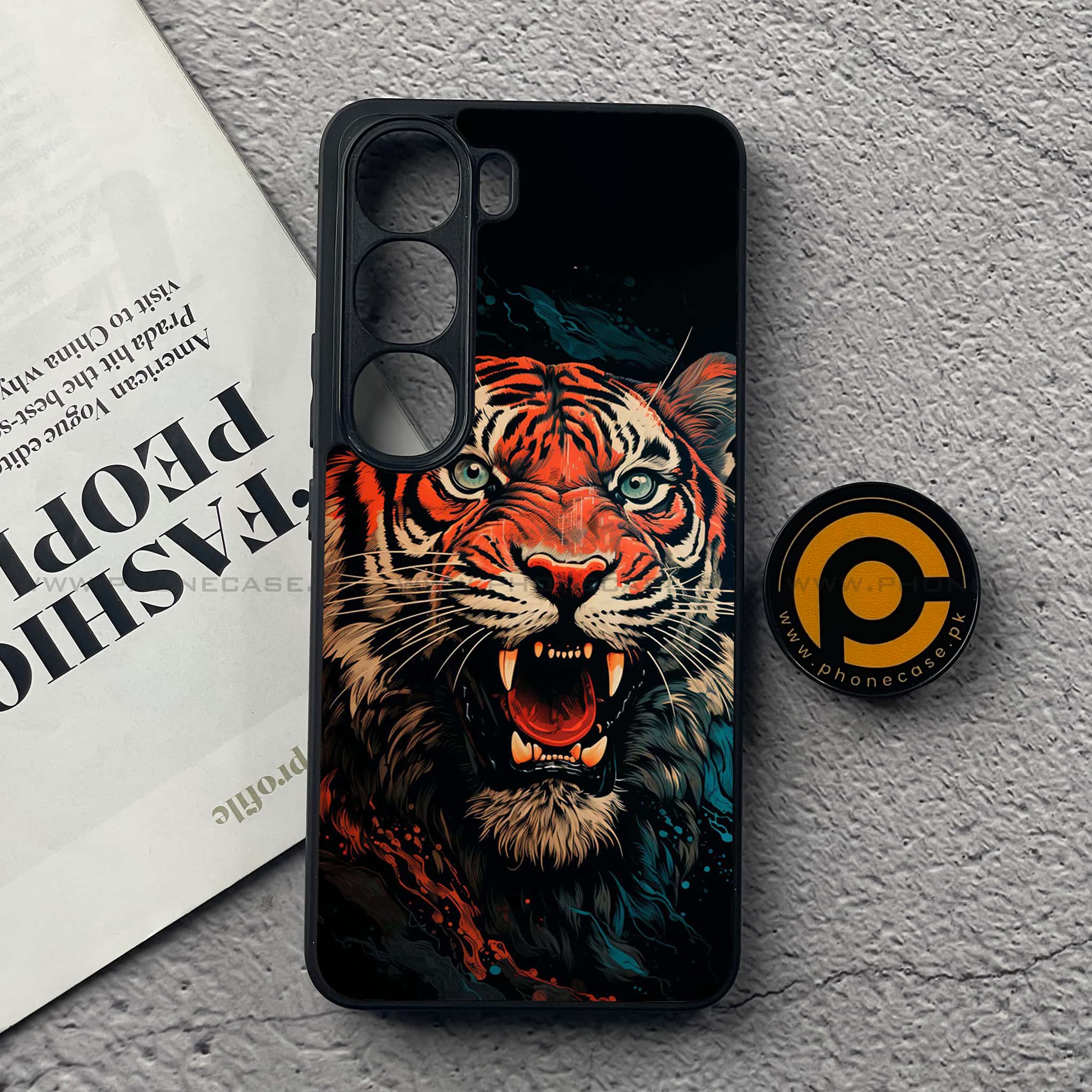 Vivo Y200 4G - Tiger 2.0 Series - Premium Metal Printed soft Bumper Shock Proof Case