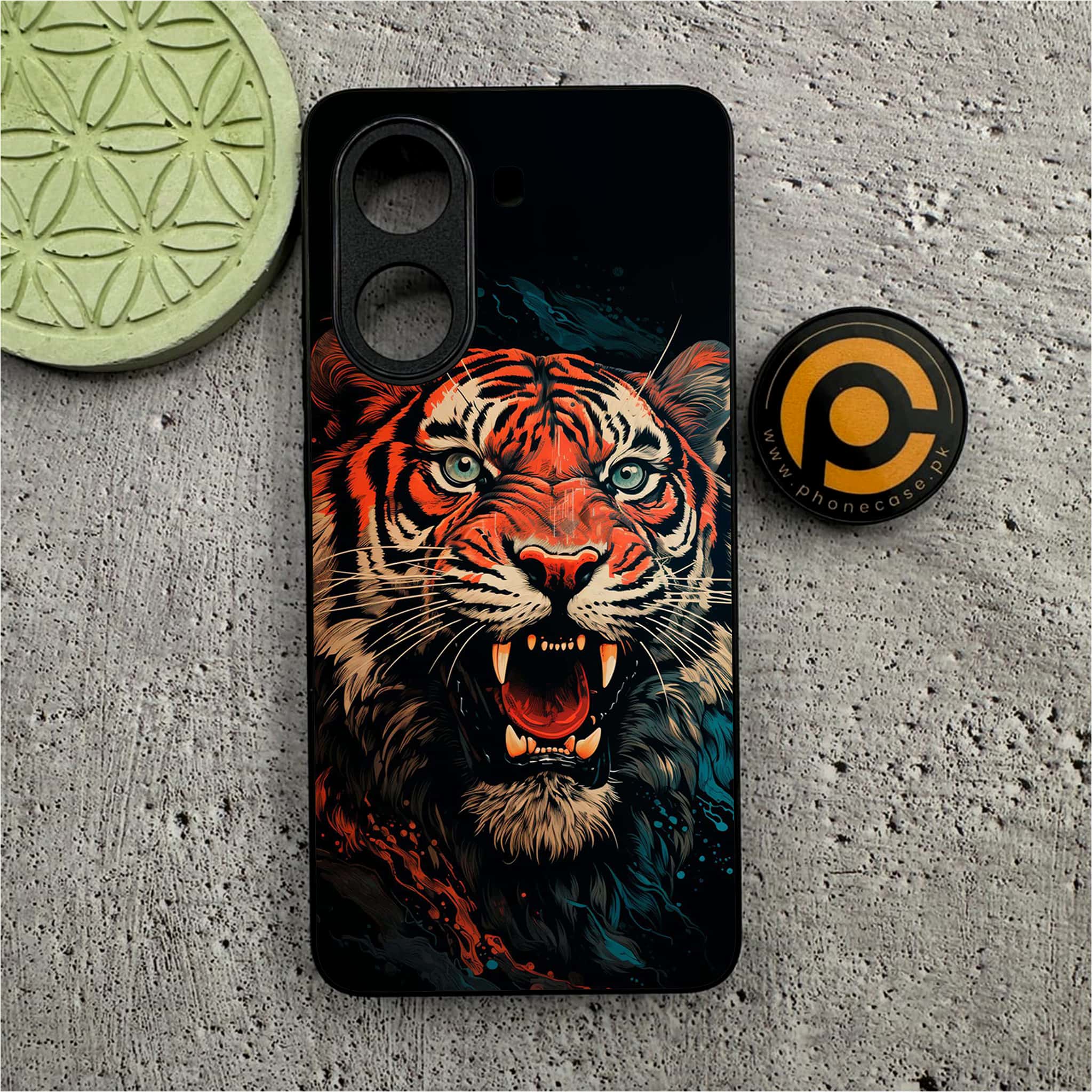 Xiaomi Redmi Turbo 4 - Tiger 2.0 Series - Premium Metal Printed soft Bumper shock Proof Case