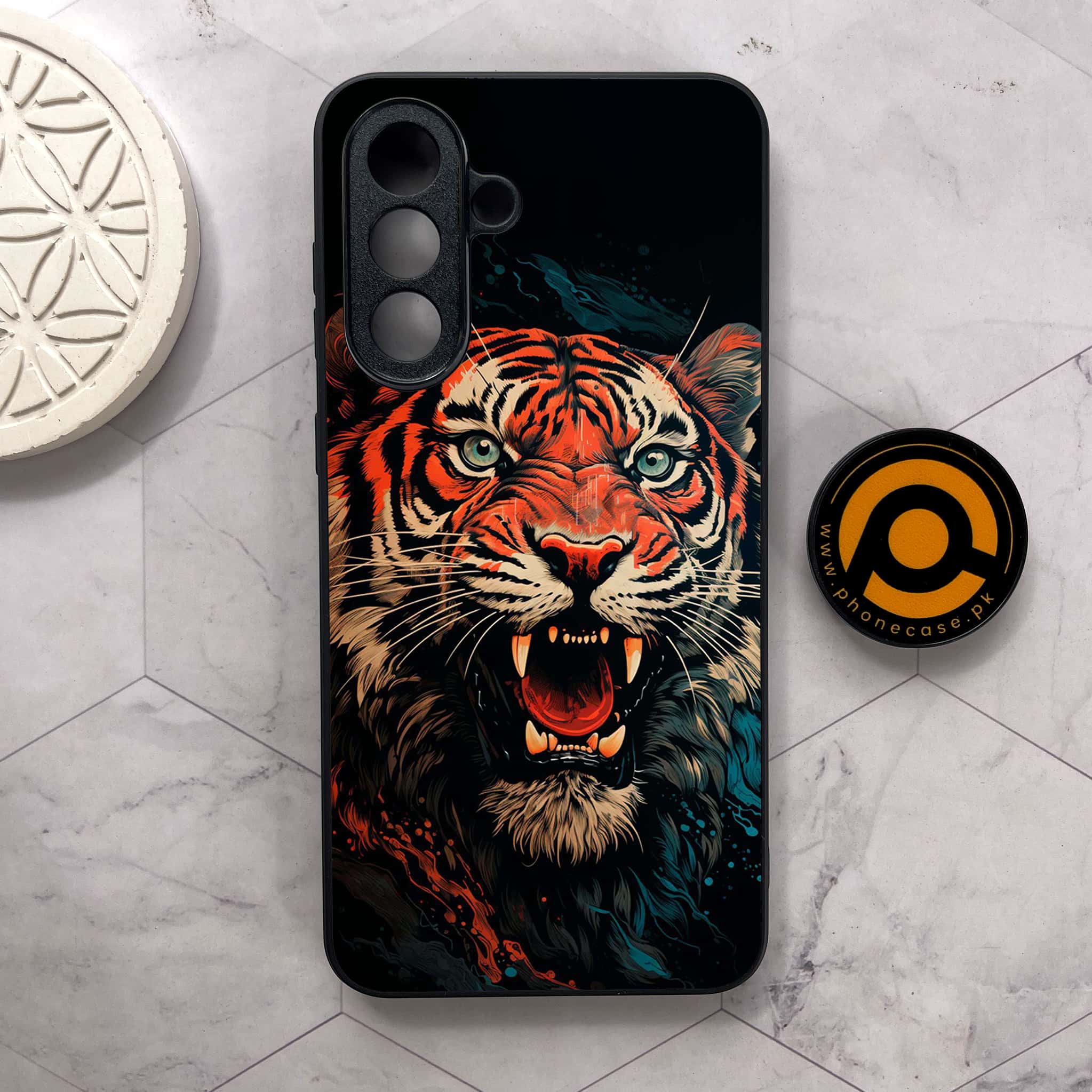 Samsung Galaxy A26 5G - Tiger 2.0 Series - Premium Metal Printed soft Bumper shock Proof Case