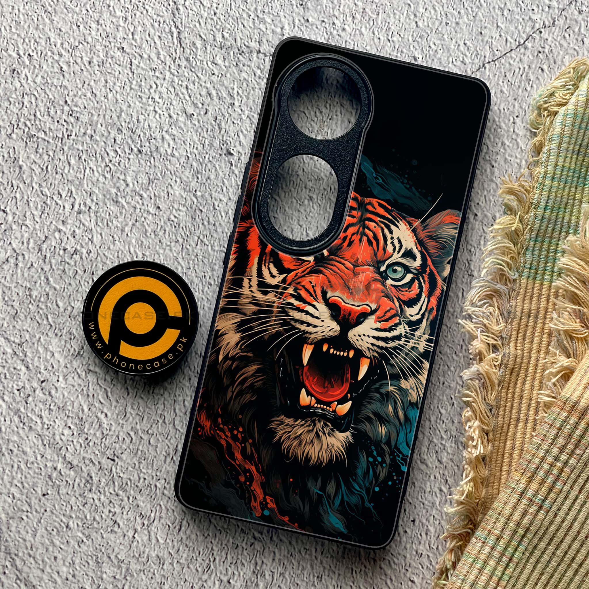 Vivo S19 Pro - Tiger 2.0 Series - Premium Metal Printed soft Bumper shock Proof Case