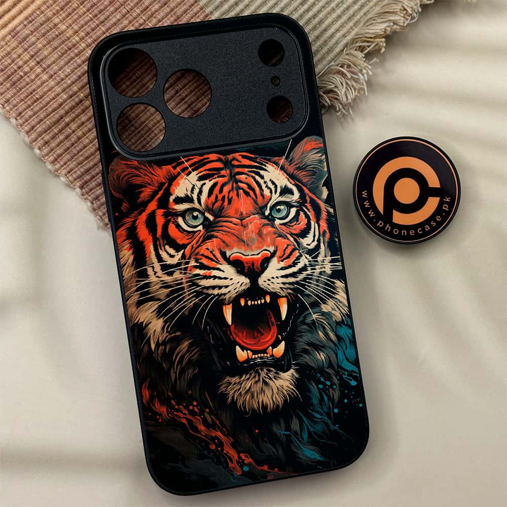 iPhone 17 Pro - Tiger 2.0 Series - Premium Metal Printed soft Bumper shock Proof Case