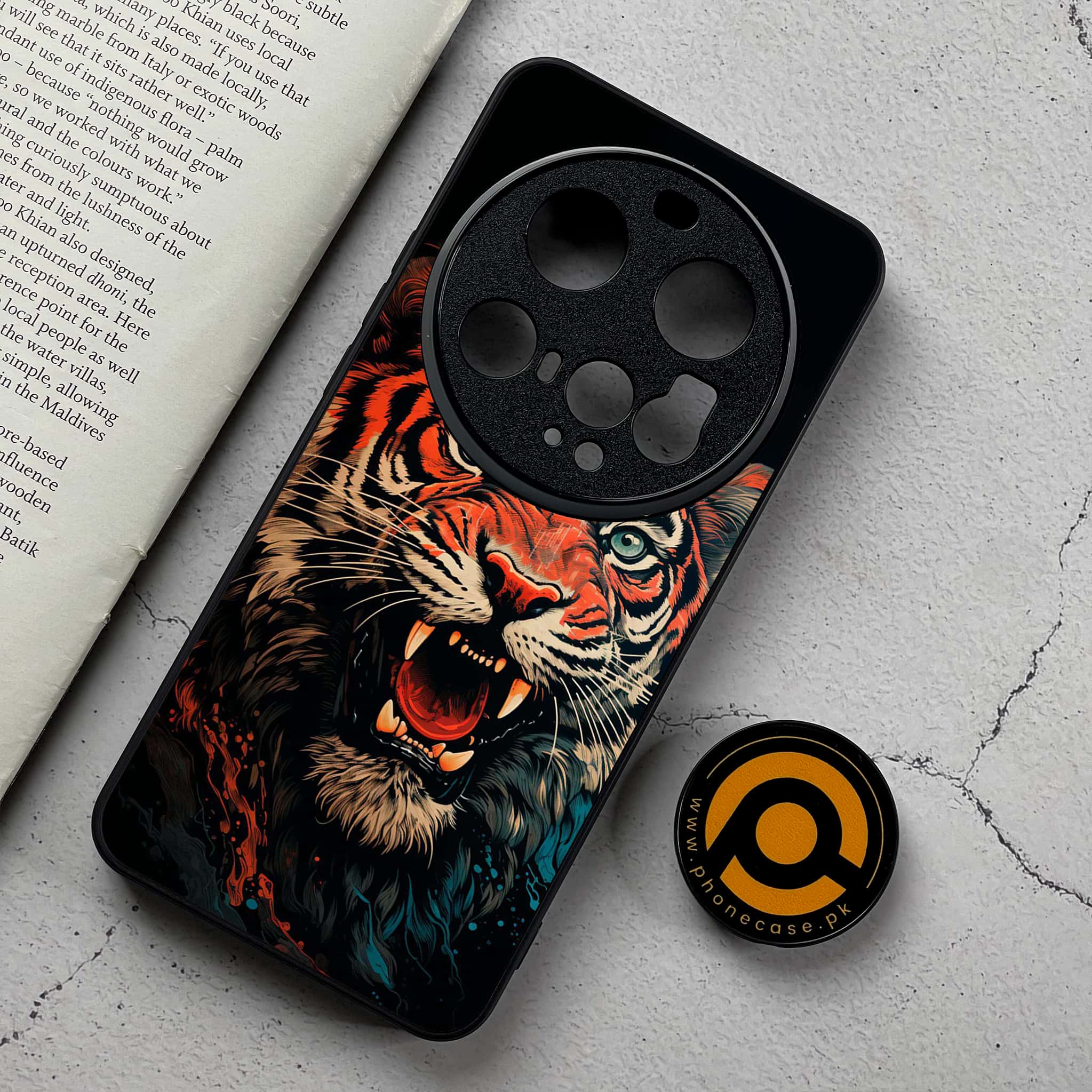 Xiaomi 15 Ultra - Tiger 2.0 Series - Premium Metal Printed Soft Bumper Shockproof Case
