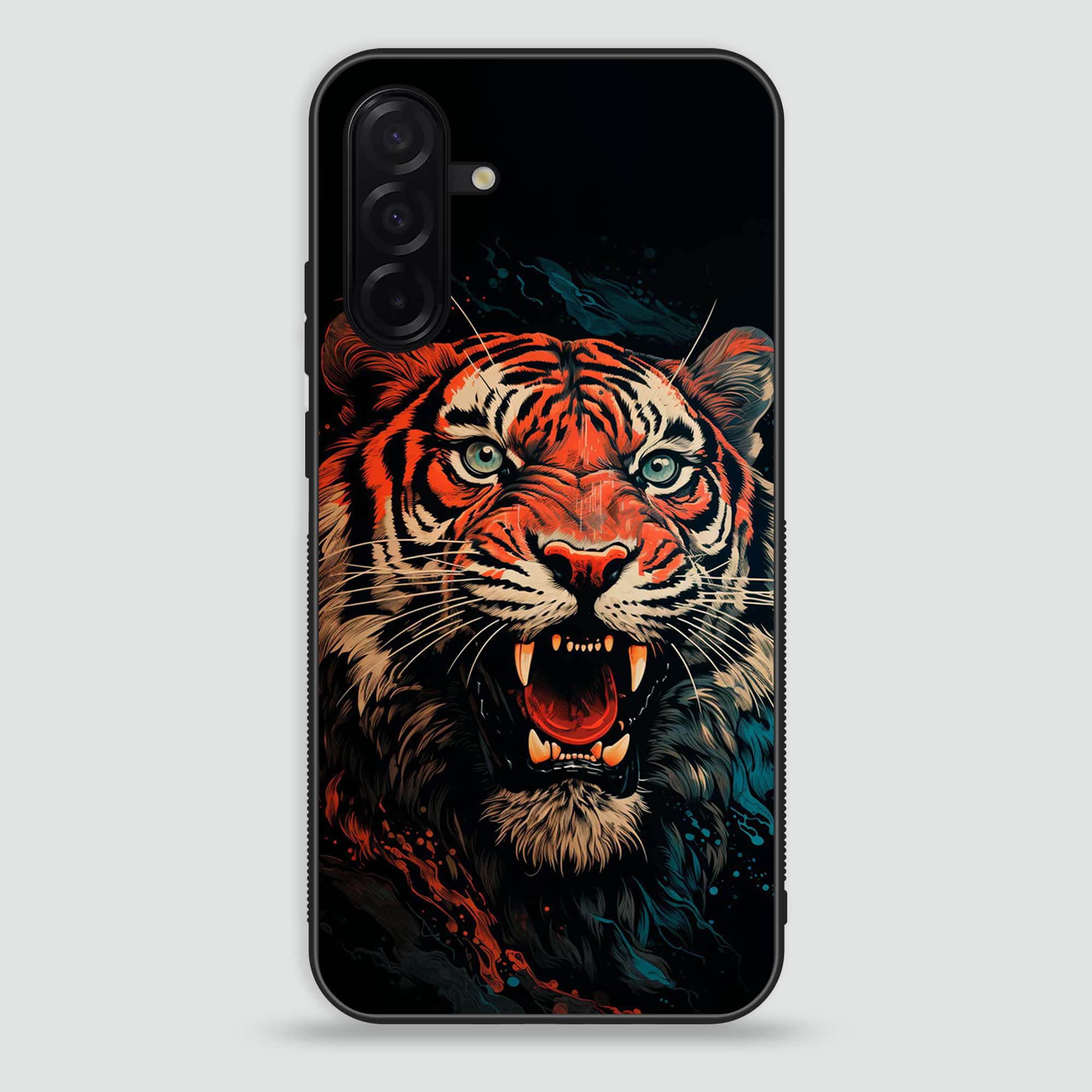 Samsung Galaxy A26 - Tiger 2.0 Series - Premium Printed Glass soft Bumper shock Proof Case