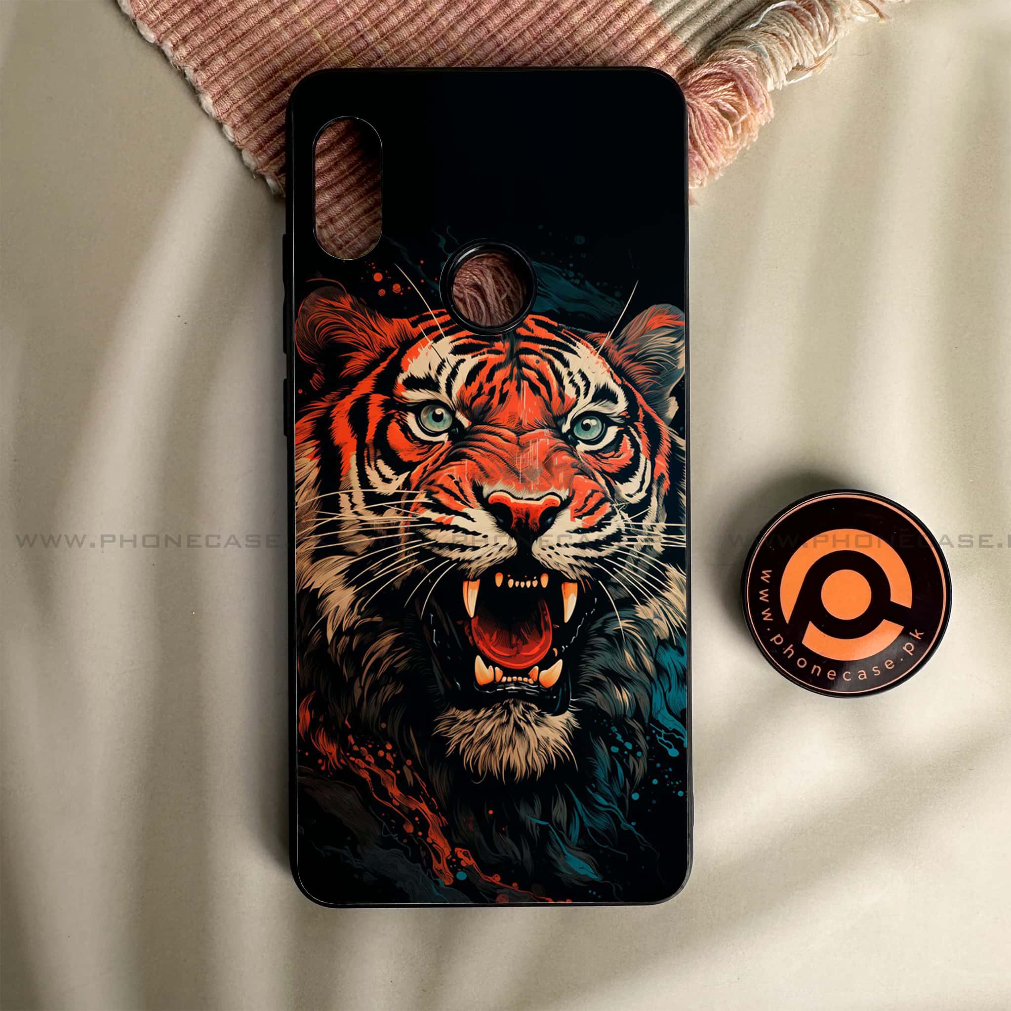 Redmi Note 5/Note 5 Pro - Tiger 2.0 Series - Premium Metal Printed soft Bumper shock Proof Case