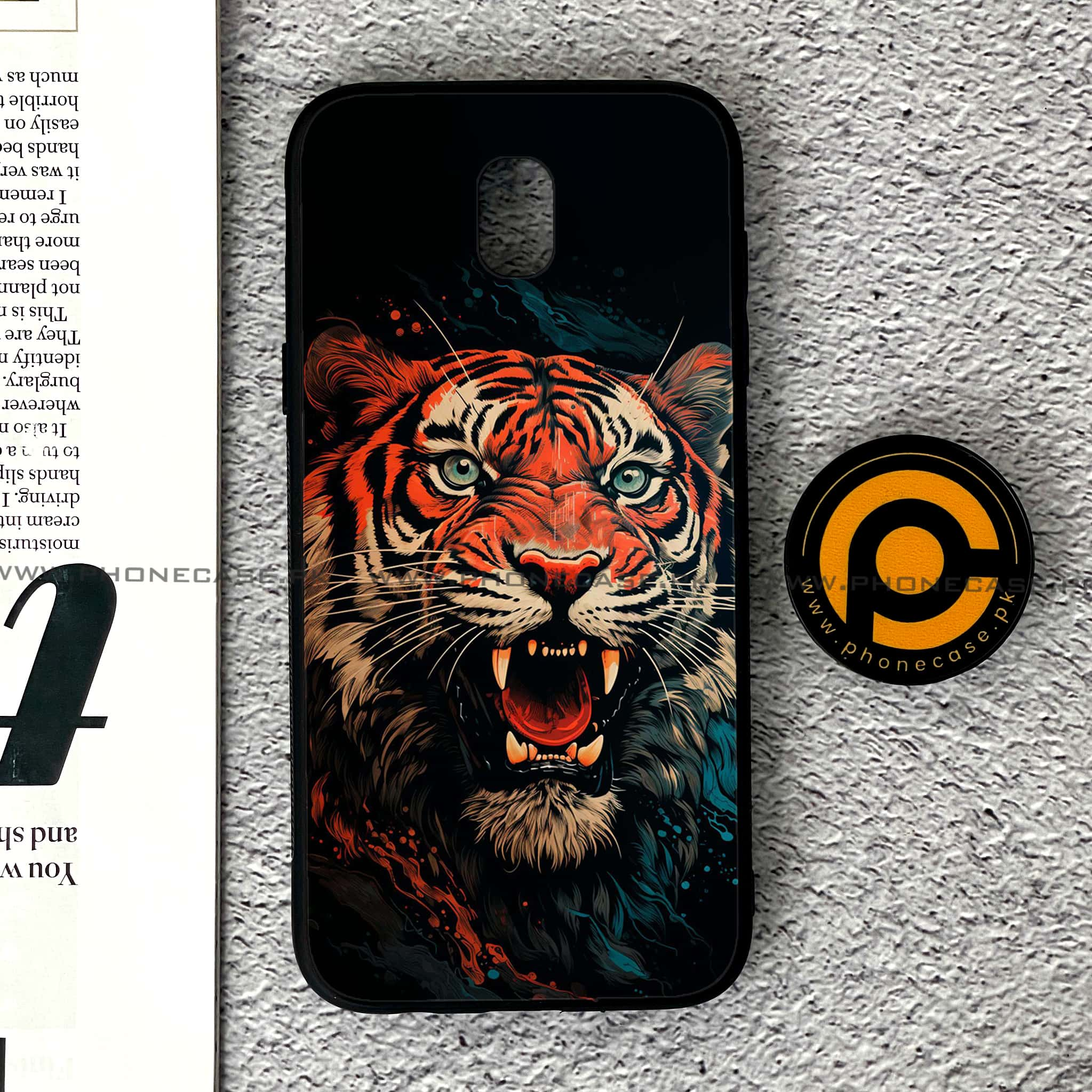 Samsung Galaxy J5 Pro 2017 - Tiger 2.0 Series - Premium Printed Metal soft Bumper shock Proof Case