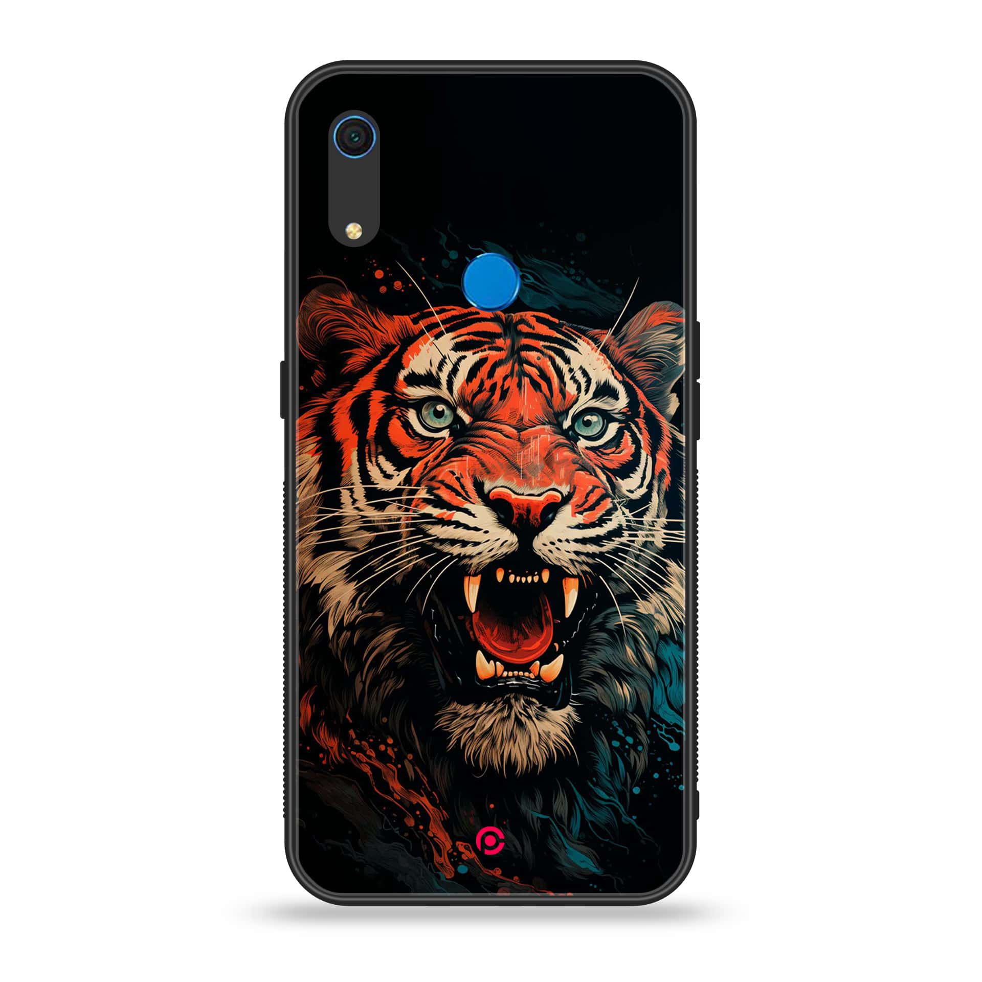 Huawei Y6s - Tiger 2.0 Series - Premium Printed Metal soft Bumper shock Proof Case