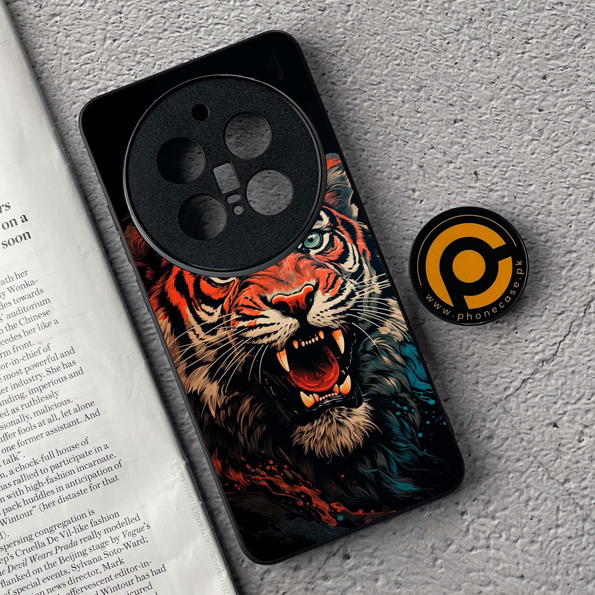 Vivo X200 Pro - Tiger 2.0 Series - Premium Metal  Printed soft Bumper shock Proof Case