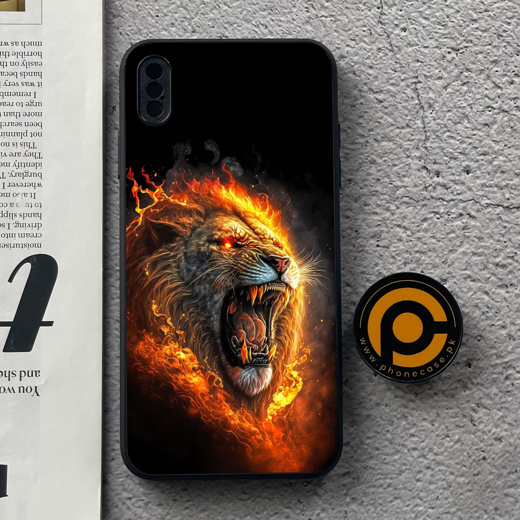 iPhone XS Max - Tiger Series 2.0 - Premium Metal Printed soft Bumper shock Proof Case