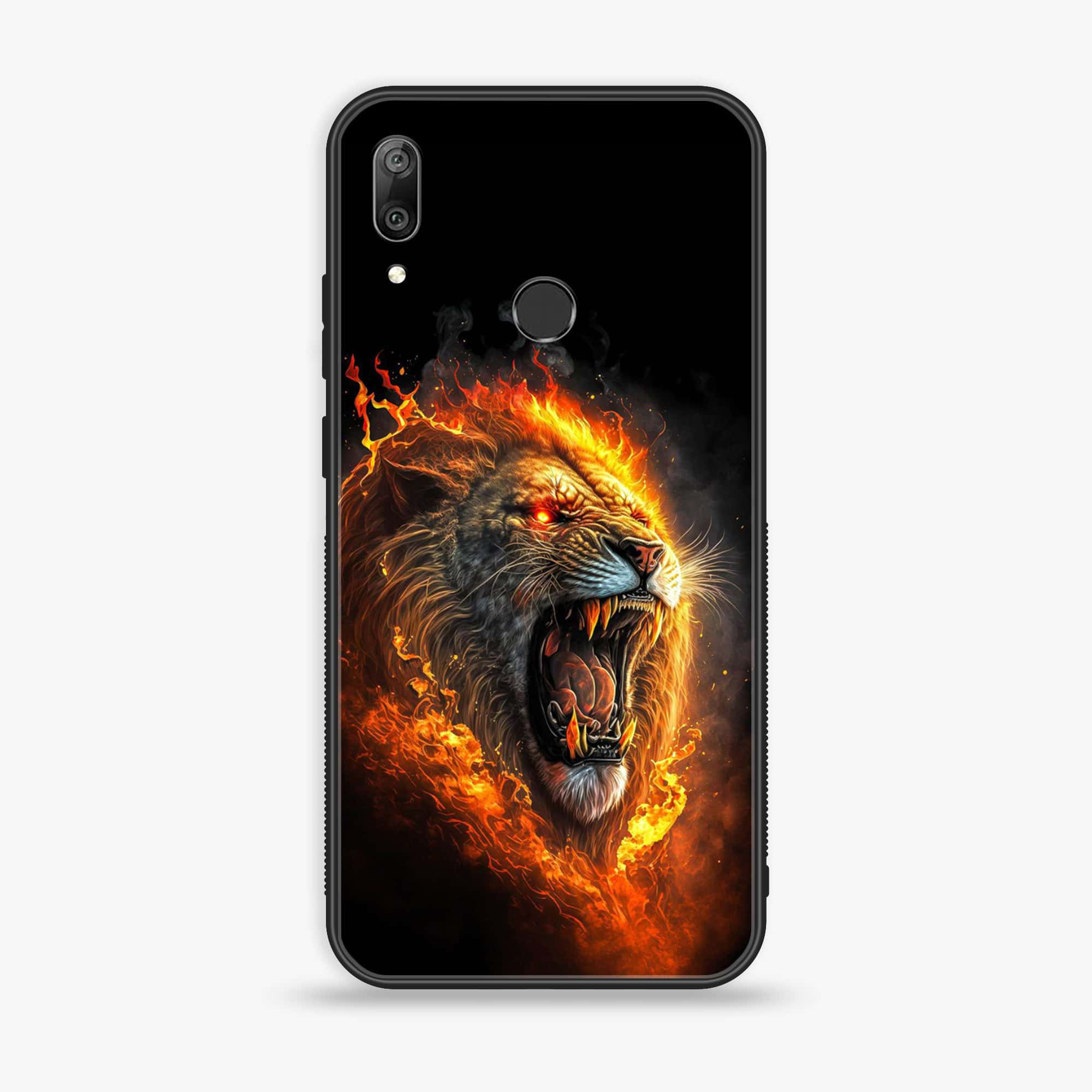 Huawei Y7 Prime (2019) - Tiger 2.0 Series - Premium Printed Glass soft Bumper shock Proof Case