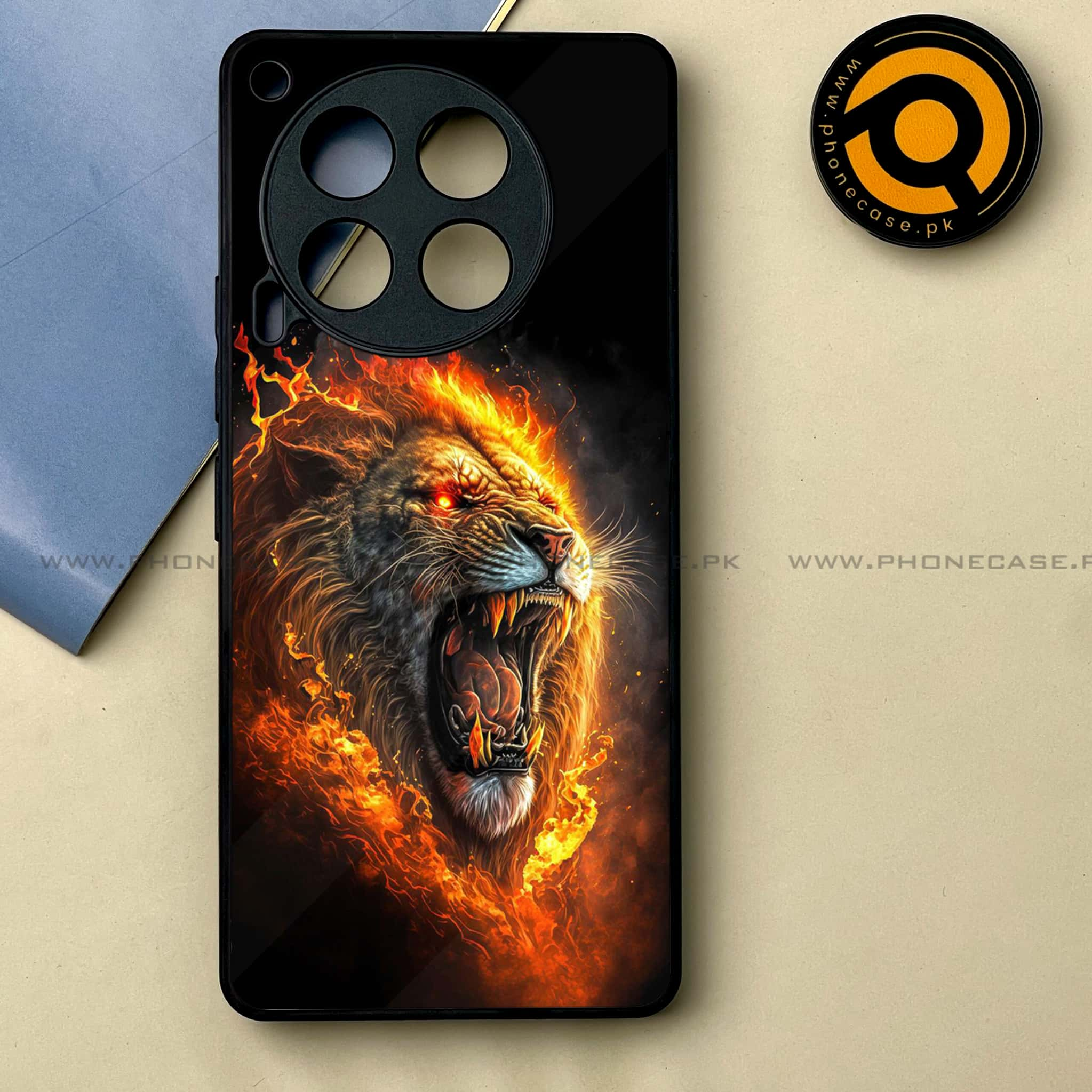 Tecno Camon 30 - Tiger 2.0 Series -  Premium Printed Metal soft Bumper shock Proof Case