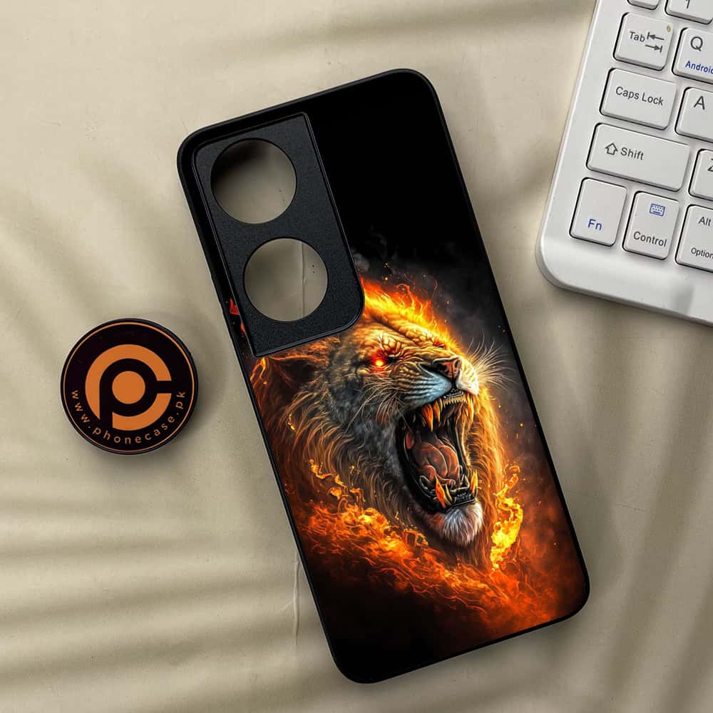 Honor X7b - Tiger 2.0 Series - Premium Metal  Printed soft Bumper shock Proof Case