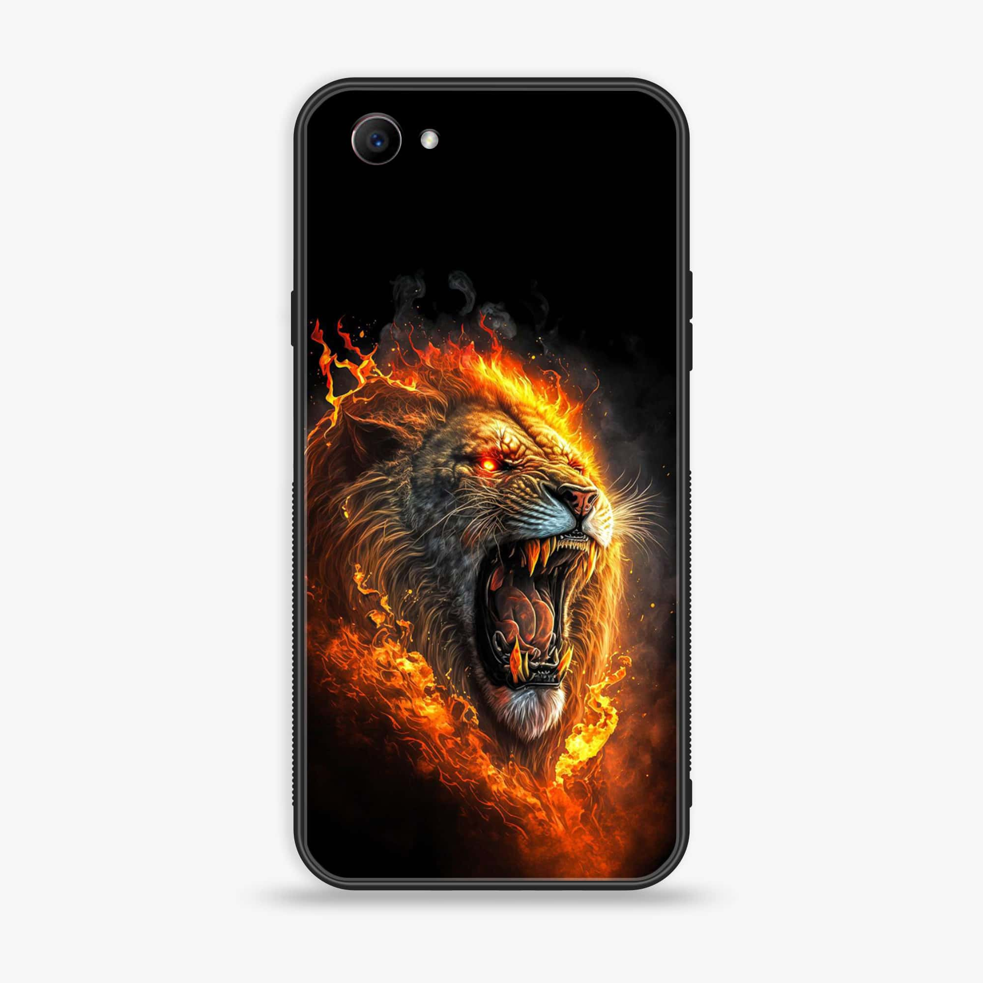 Oppo F7 Youth - Tiger 2.0 Series - Premium Printed Glass soft Bumper shock Proof Case